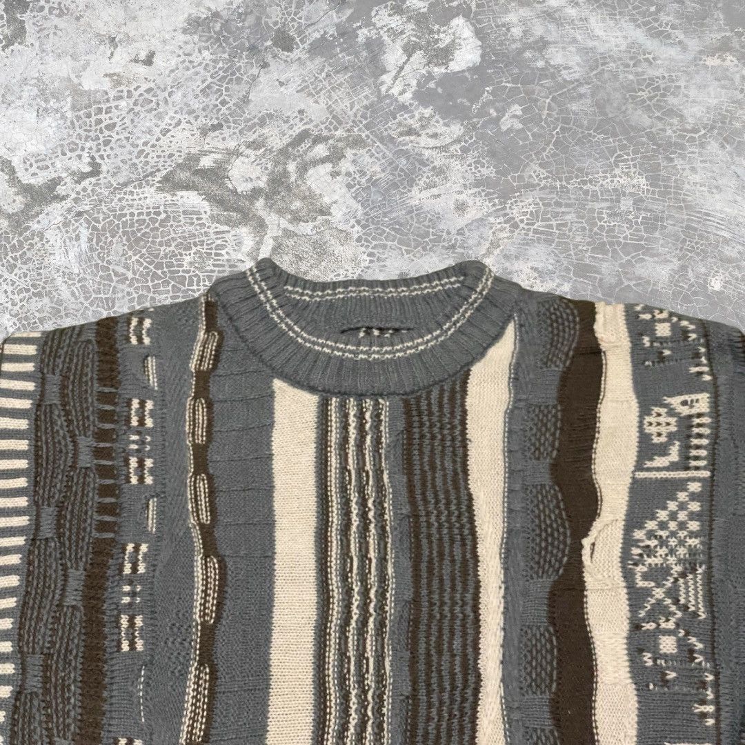 Other Vintage Coogi Style Multi Grey Crop Top Size L / US 10 / IT 46 - 3 Thumbnail