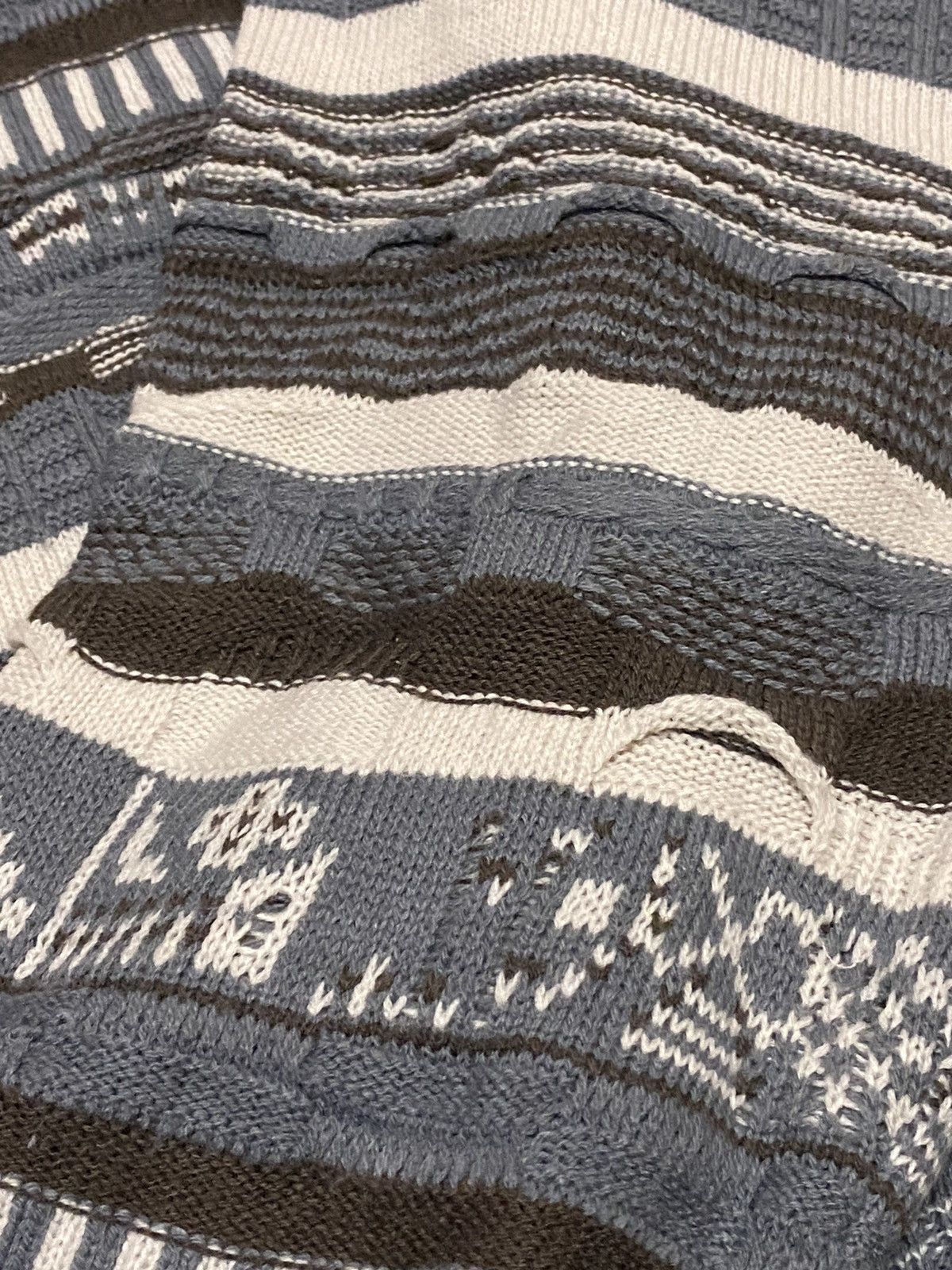 Other Vintage Coogi Style Multi Grey Crop Top Size L / US 10 / IT 46 - 5 Thumbnail
