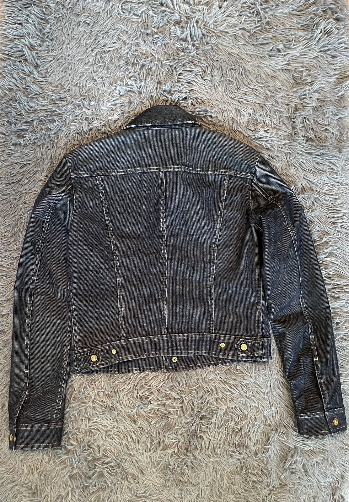 Versace × Vintage Versace 90s vintage Medusa buttons corduroy jacket Size L / US 10 / IT 46 - 8 Thumbnail
