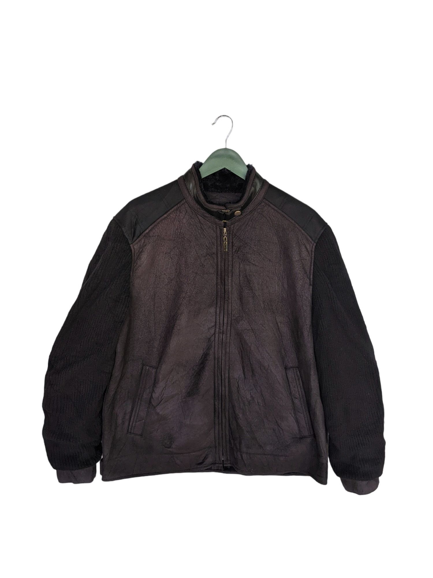 Vintage Vintage Noblgen Homme Leather Fur Jacket Size US M / EU 48-50 / 2 - 1 Thumbnail