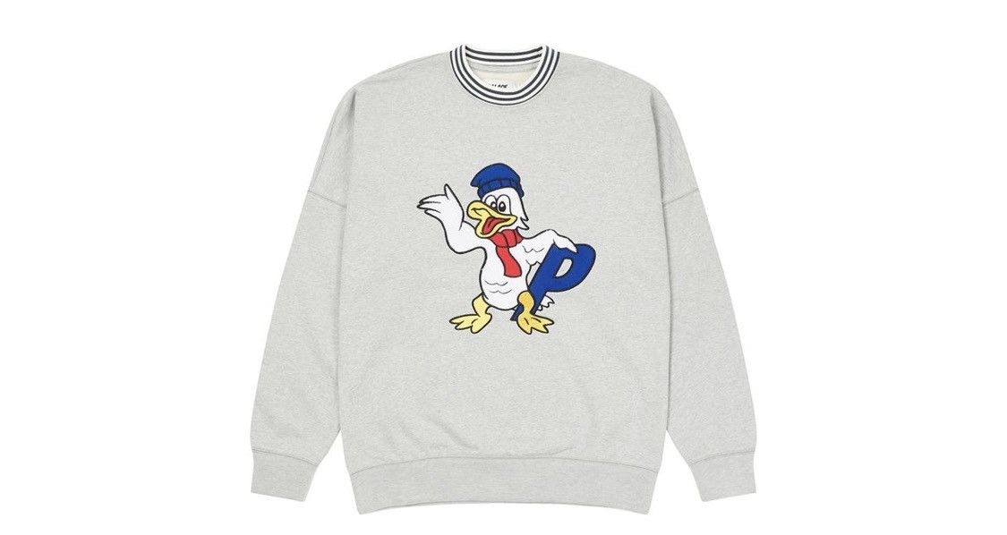 Palace Palace Chilly Duck Out Drop Shoulder Crew Grey Mar Size US S / EU 44-46 / 1 - 3 Thumbnail