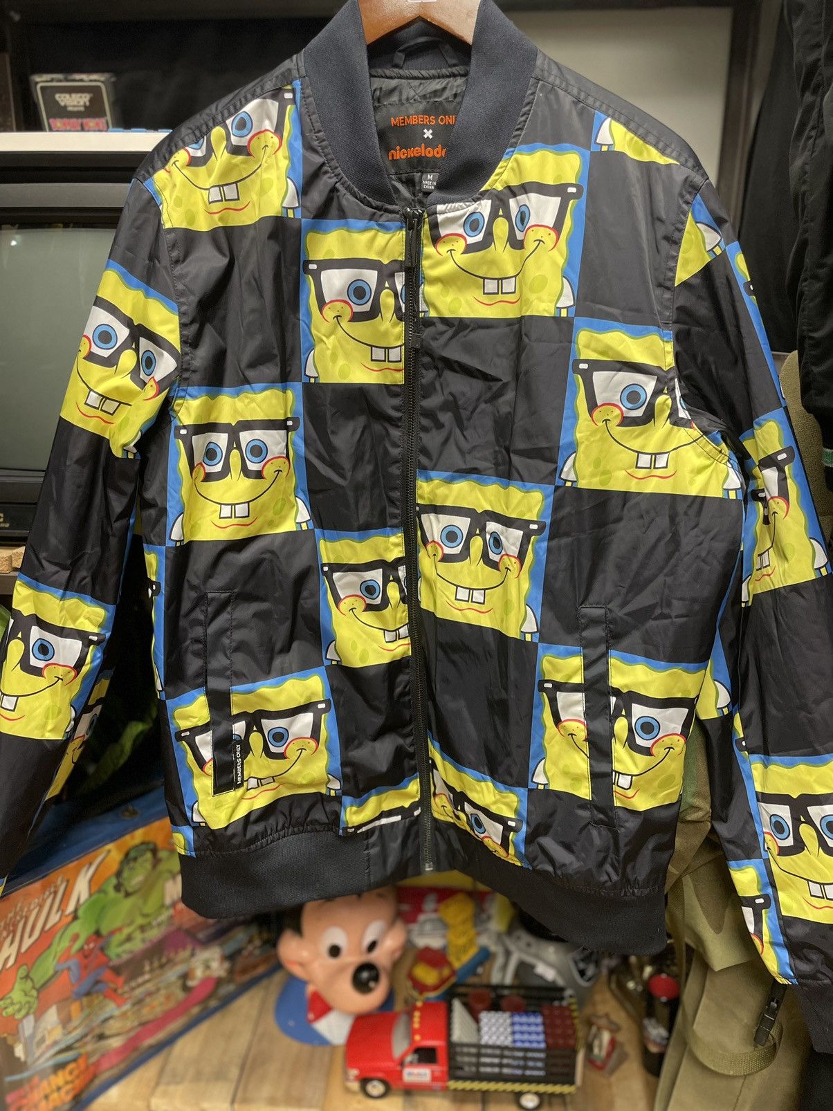 Members Only Members only x nickelodeon, SpongeBob jacket | Grailed