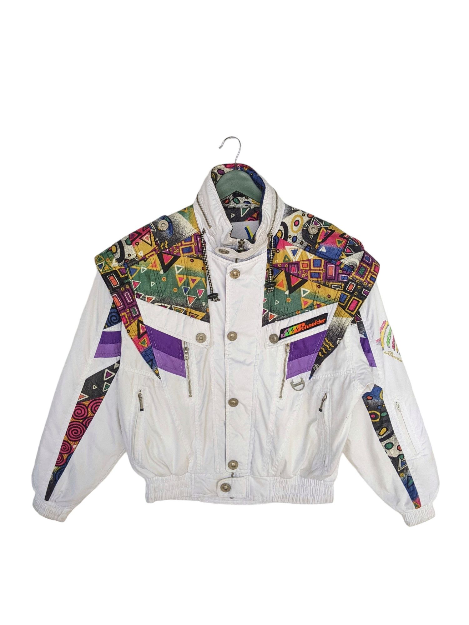 image of Schneider x Ski Vintage 90's Scheider Art Ski Jacket in White, Men's (Size Large)