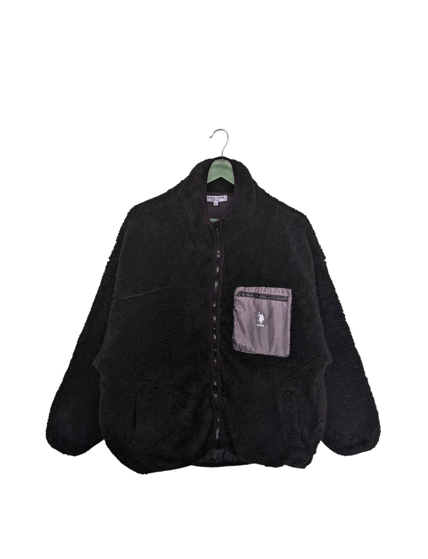 U.S. Polo Assn. Vintage U.S Polo Assn. Fleece Jacket Size US L / EU 52-54 / 3 - 1 Thumbnail