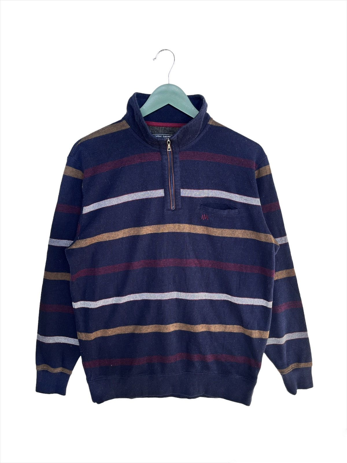 Kansai Yamamoto Kansai Yamamoto Half Zip Sweatshirt Size US L / EU 52-54 / 3 - 1 Thumbnail