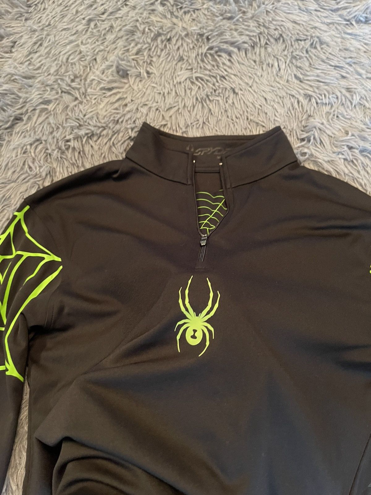 Vintage Spyder acid neon green logo Web gorpcore style longsleeve Size US M / EU 48-50 / 2 - 3 Thumbnail