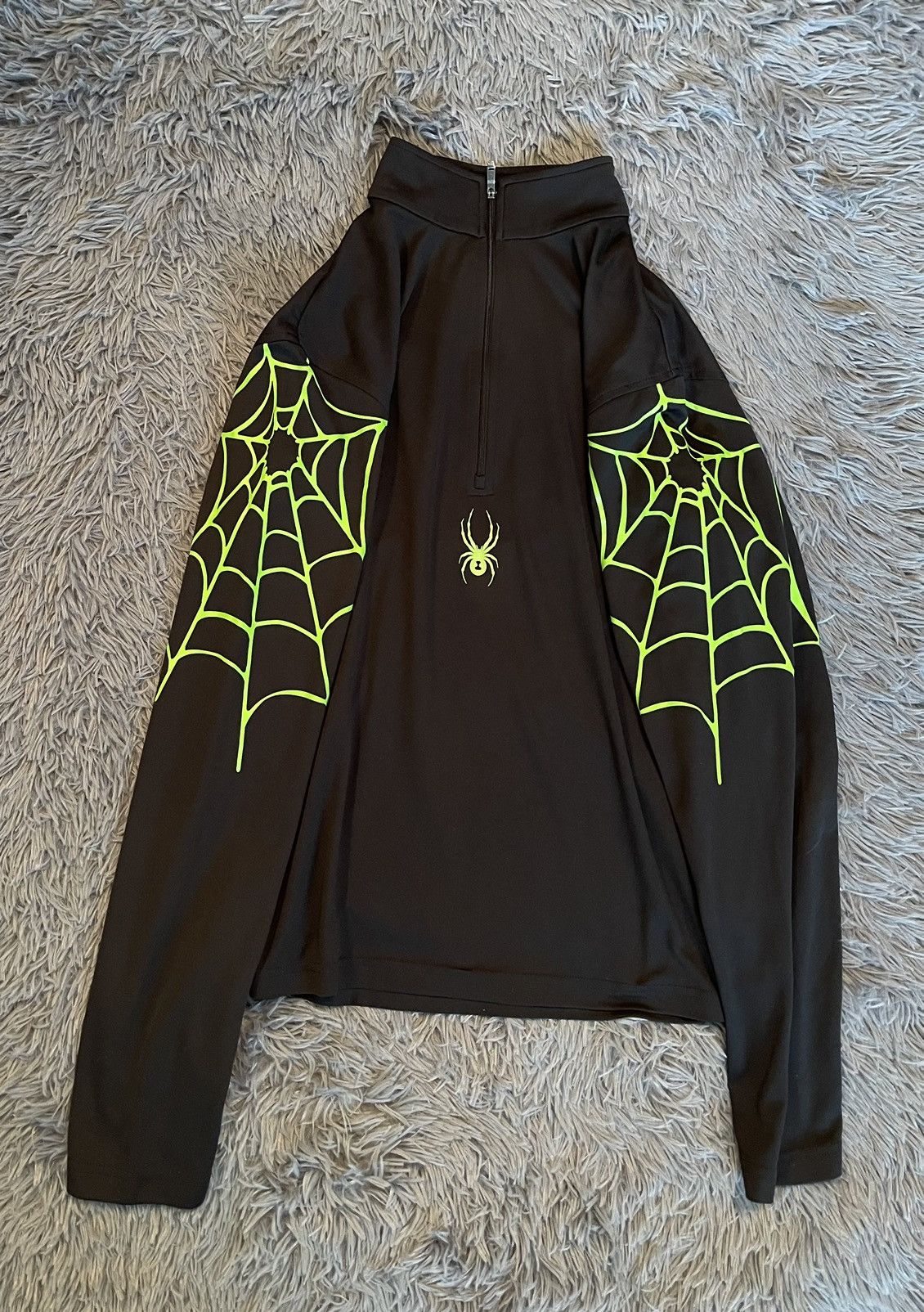Vintage Spyder acid neon green logo Web gorpcore style longsleeve Size US M / EU 48-50 / 2 - 1 Thumbnail