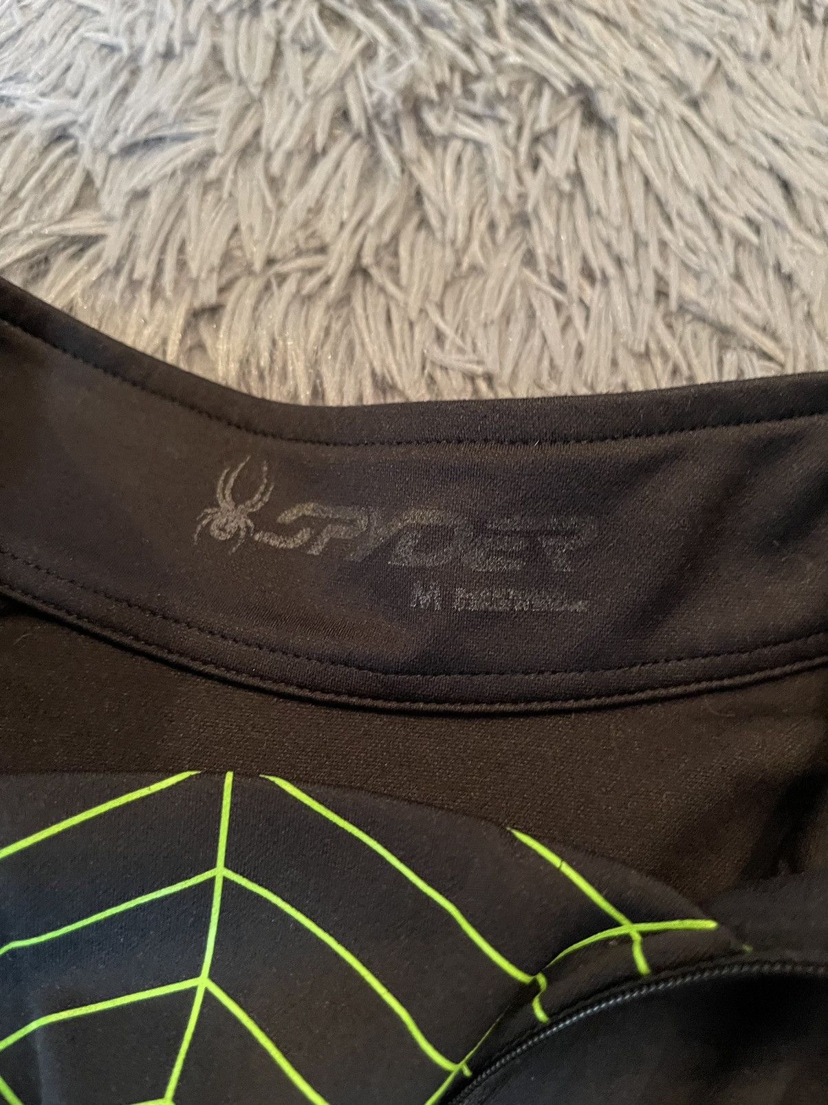Vintage Spyder acid neon green logo Web gorpcore style longsleeve Size US M / EU 48-50 / 2 - 5 Thumbnail