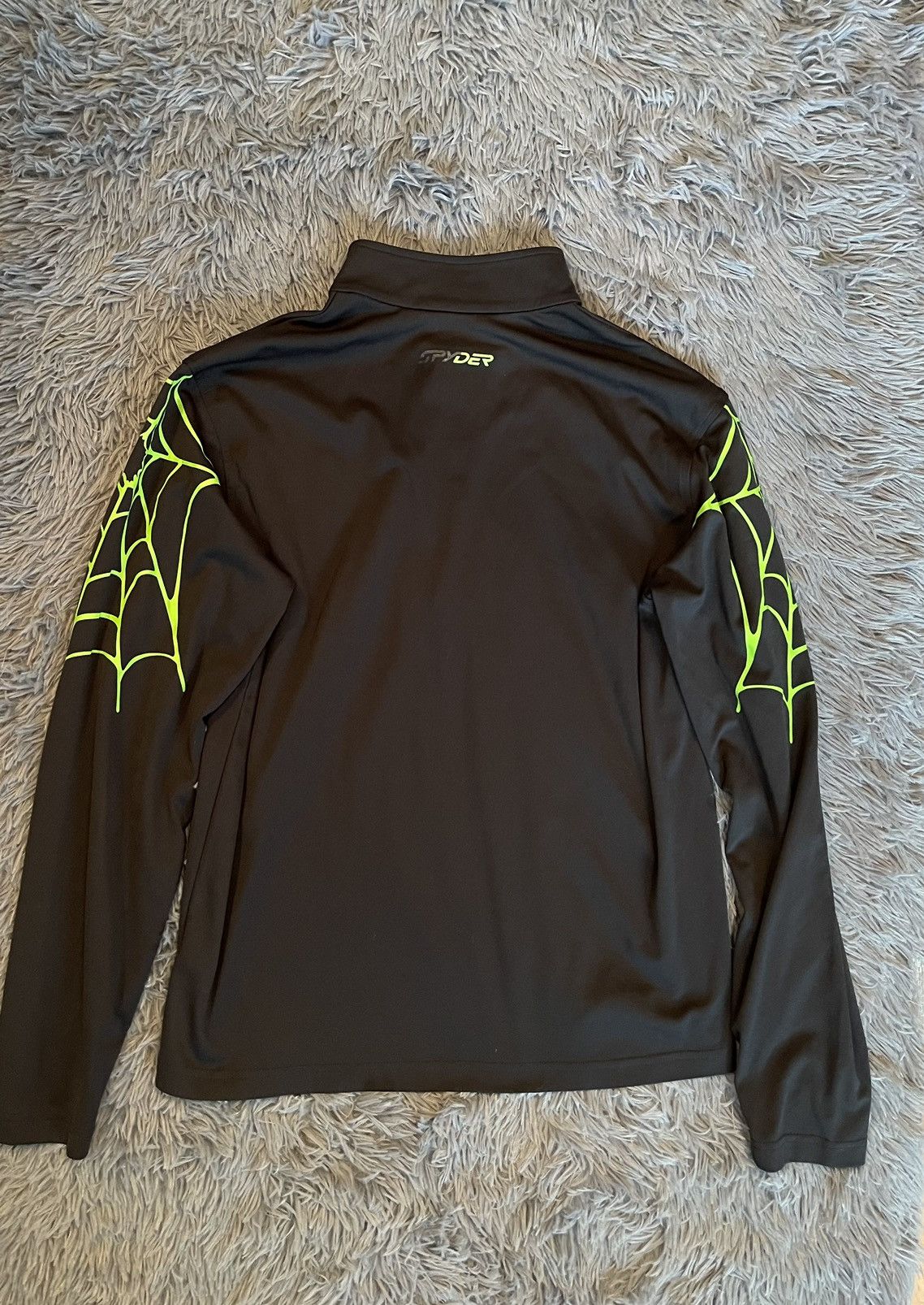 Vintage Spyder acid neon green logo Web gorpcore style longsleeve Size US M / EU 48-50 / 2 - 8 Thumbnail