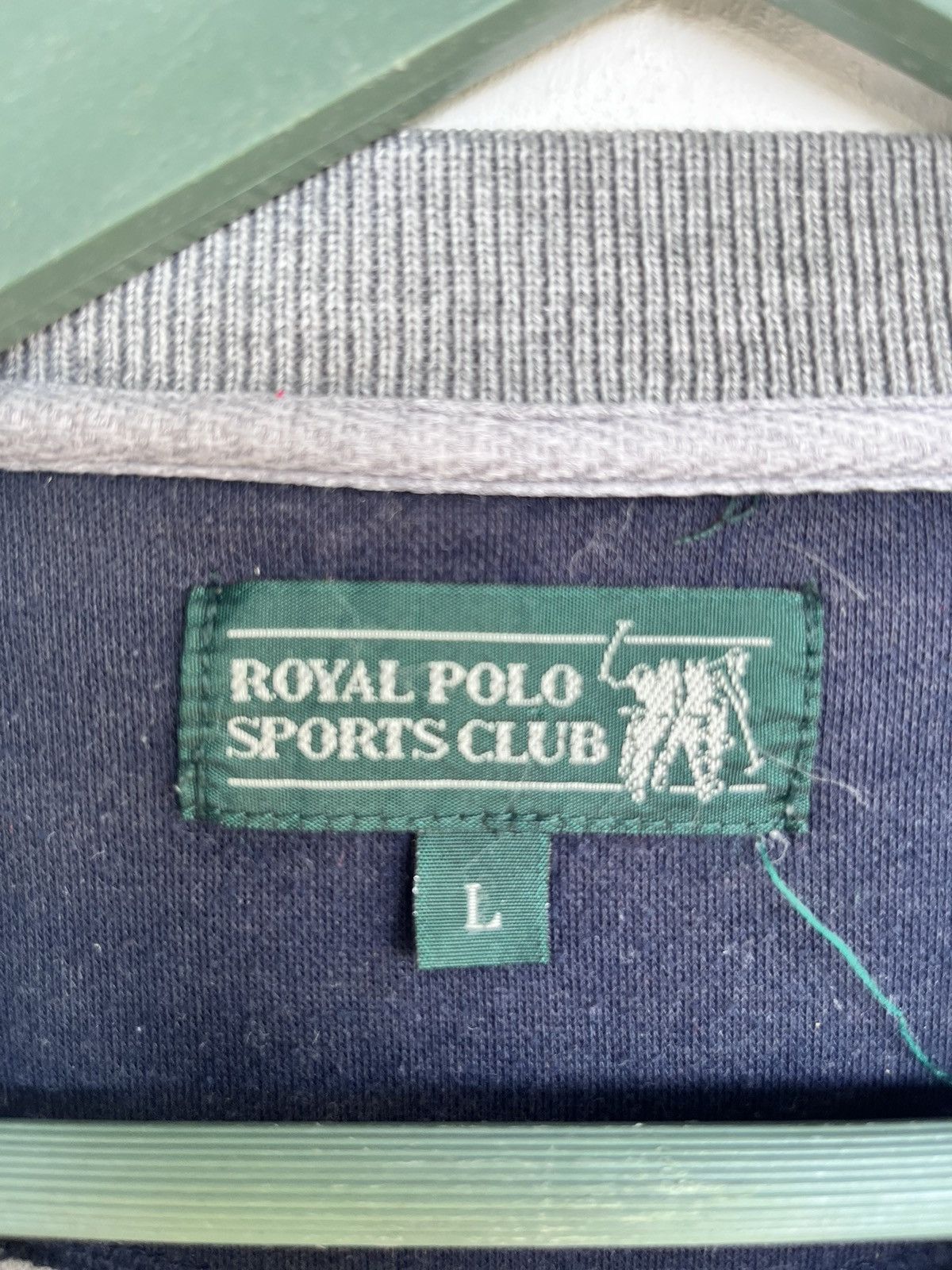 Vintage Vintage Royal Polo Sports Club Sweatshirt Size US L / EU 52-54 / 3 - 4 Thumbnail