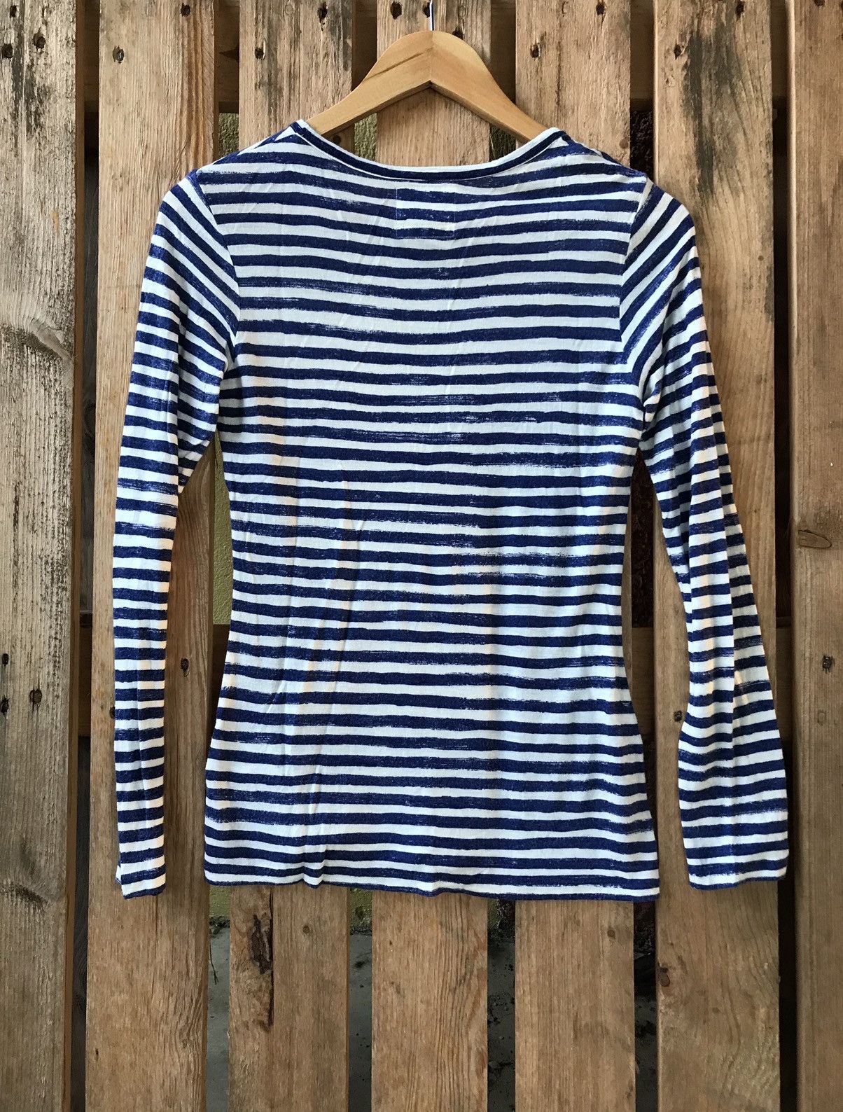 Yohji Yamamoto Yohji Yamamoto Regulation Stripe Tee Size US XS / EU 42 / 0 - 2 Thumbnail