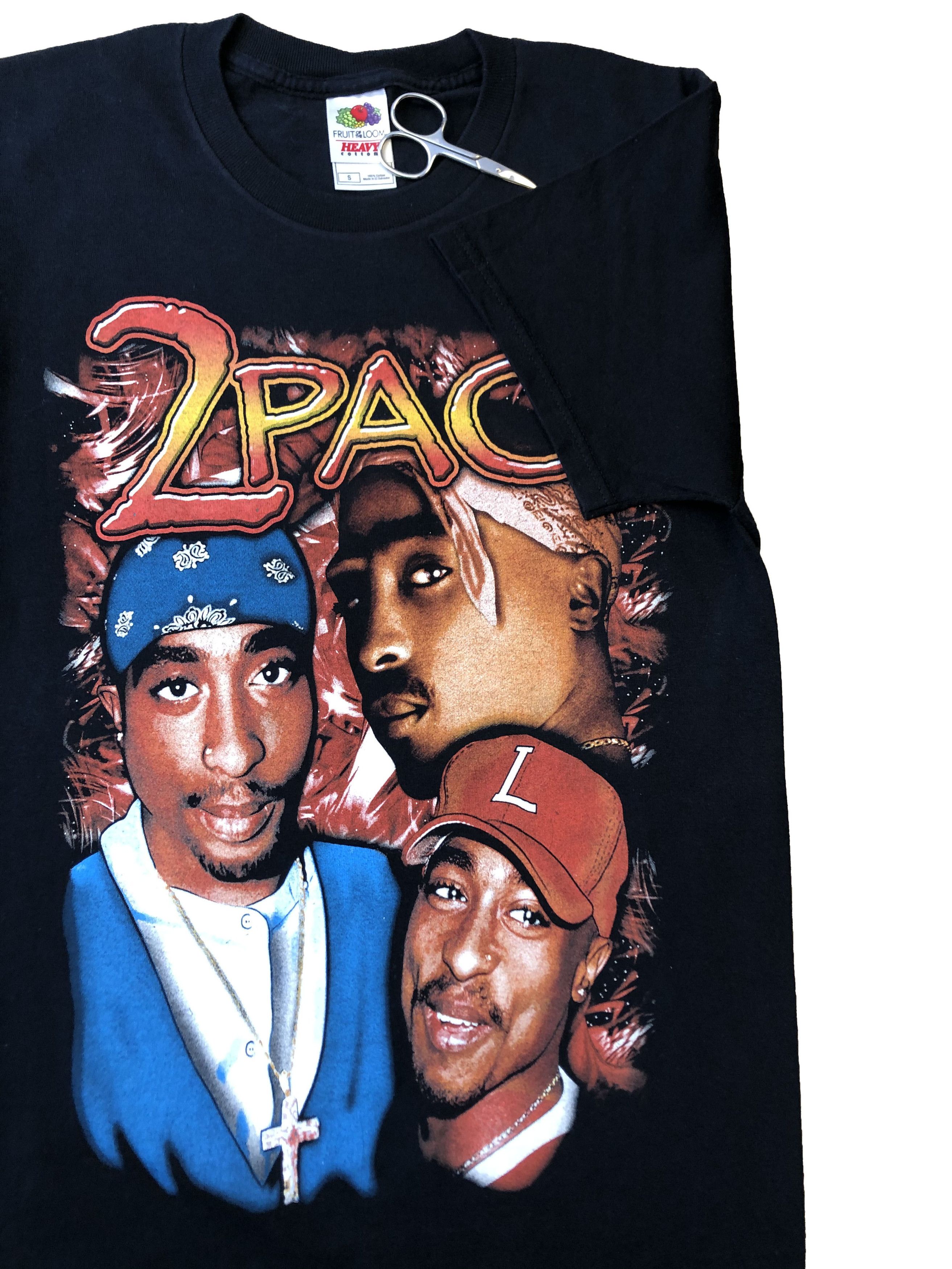 Band Tees × Rap Tees × Vintage Vintage 2Pac Shakur Rap Band Tee Shirt Y2K Hype Rare Drill Size US S / EU 44-46 / 1 - 2 Thumbnail