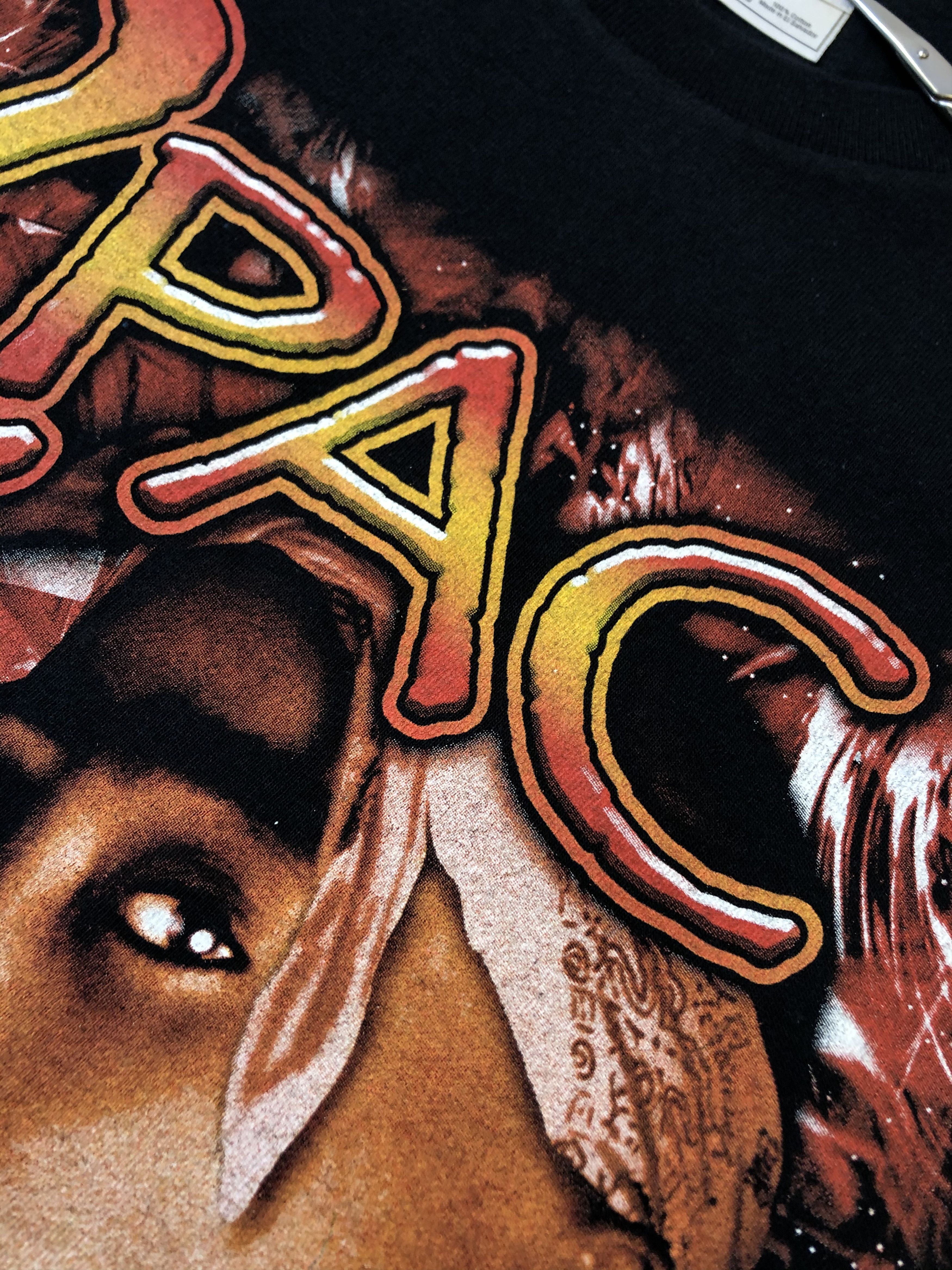 Band Tees × Rap Tees × Vintage Vintage 2Pac Shakur Rap Band Tee Shirt Y2K Hype Rare Drill Size US S / EU 44-46 / 1 - 8 Thumbnail