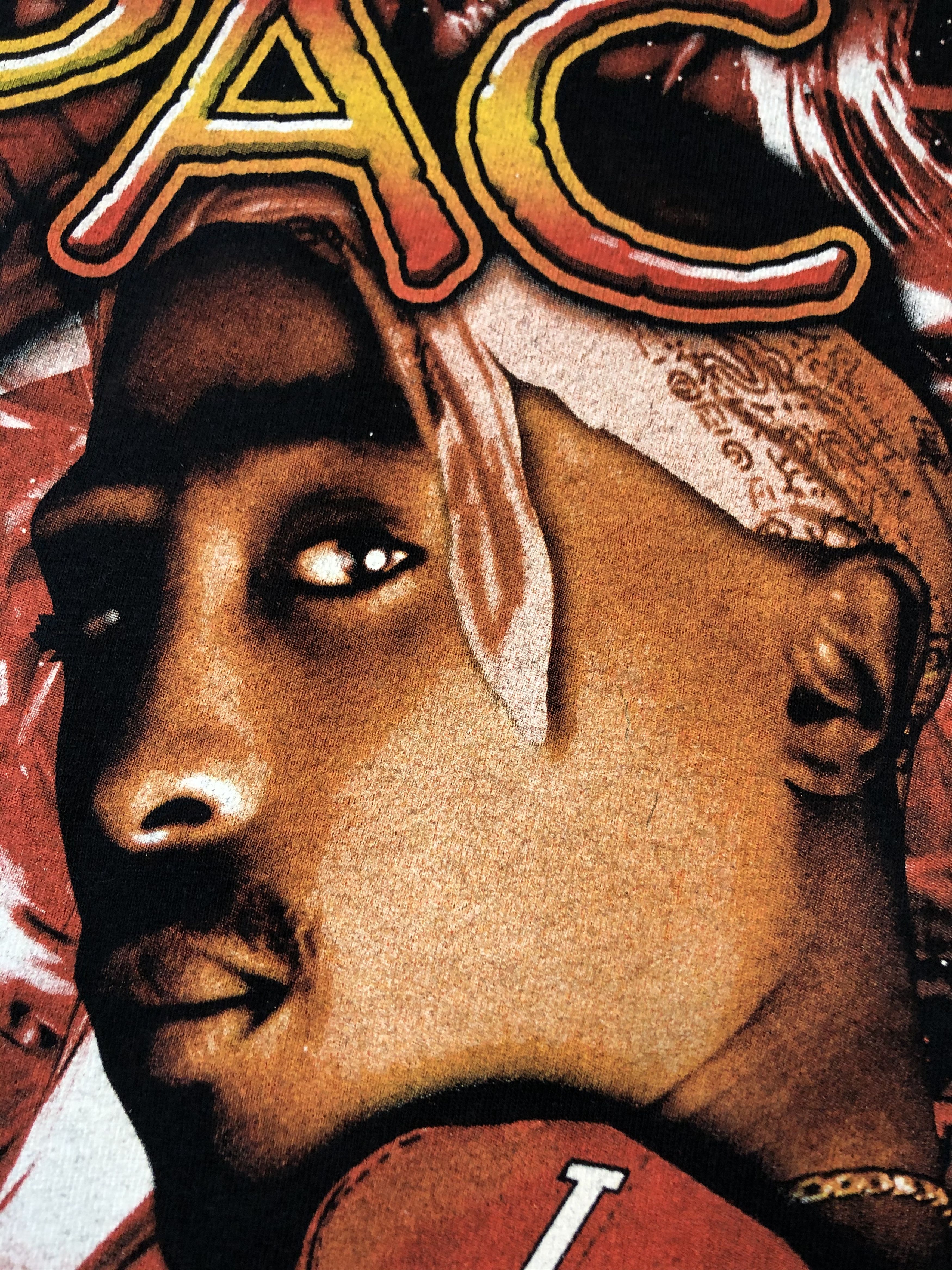 Band Tees × Rap Tees × Vintage Vintage 2Pac Shakur Rap Band Tee Shirt Y2K Hype Rare Drill Size US S / EU 44-46 / 1 - 5 Thumbnail