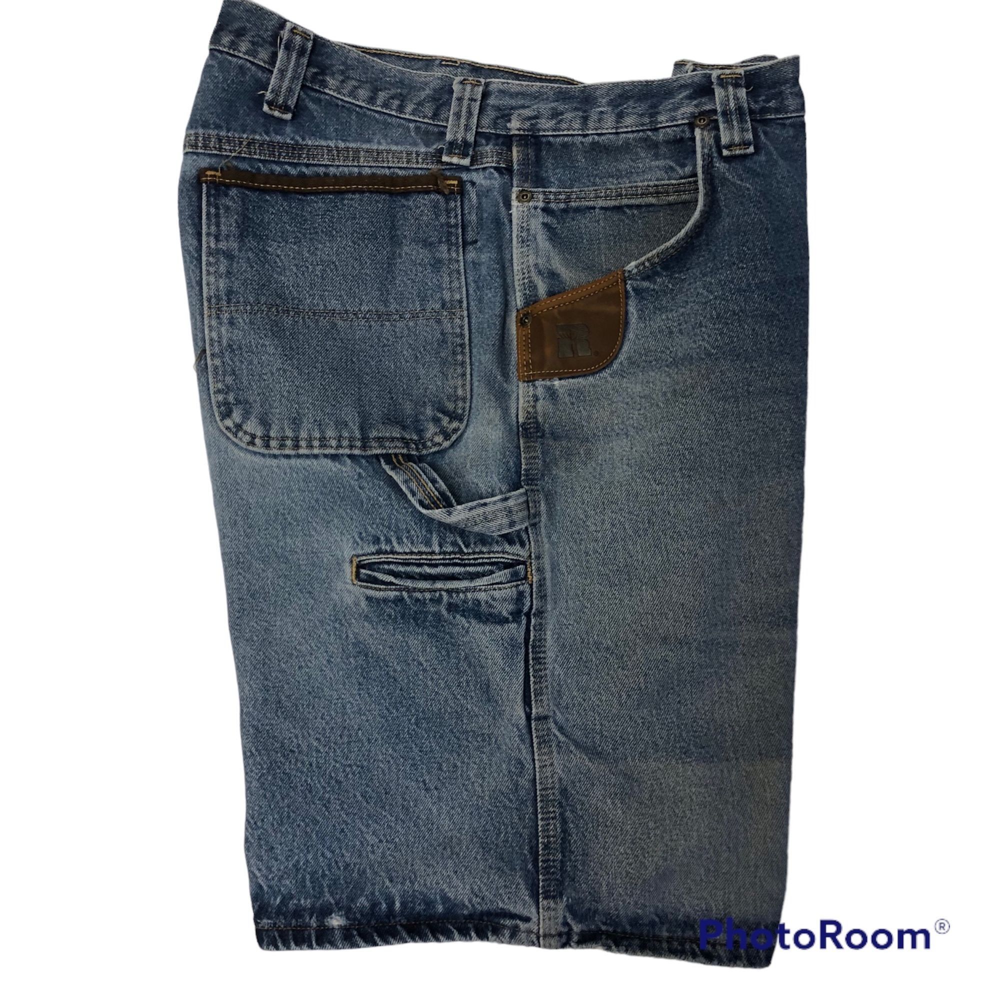 Dura Shield DENIM Carpenter Blue Jean WORK Shop Shorts 38