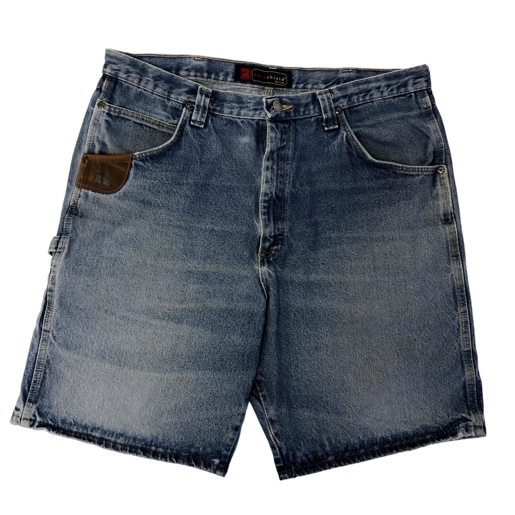 Dura Shield DENIM Carpenter Blue Jean WORK Shop Shorts 38
