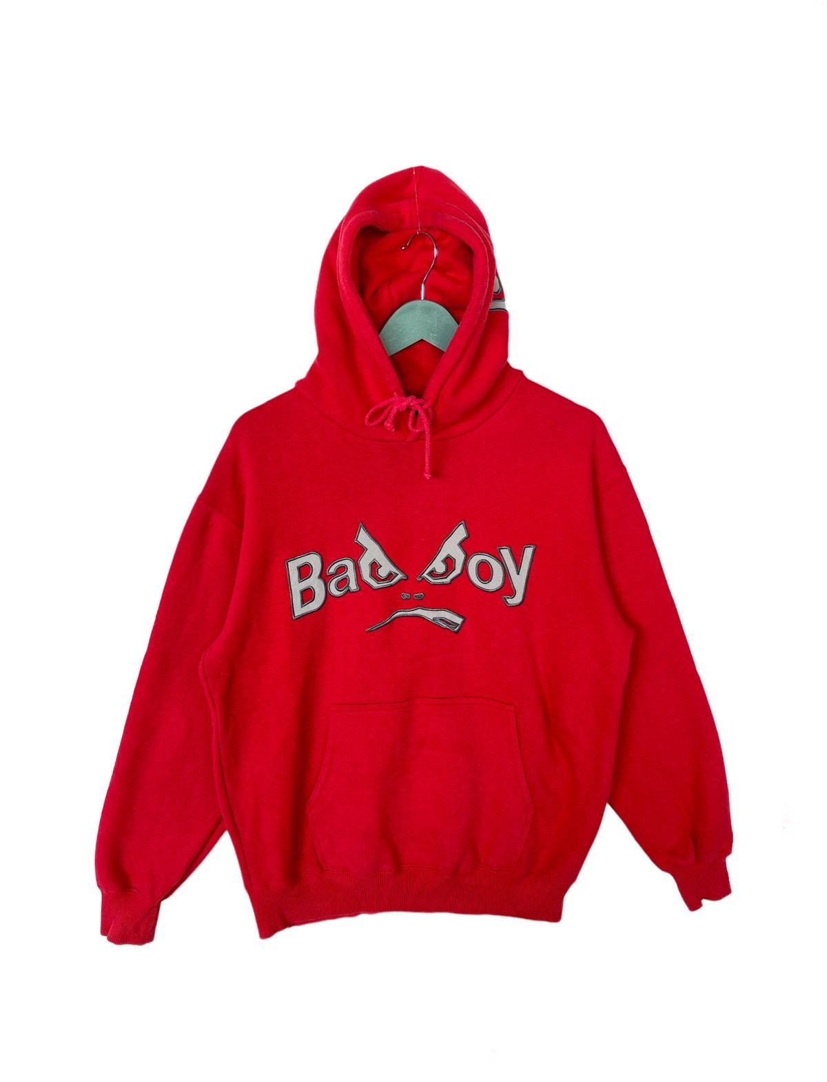image of Skategang x Vintage Y2K Bad Boy Hoodie in Red, Men's (Size Large)
