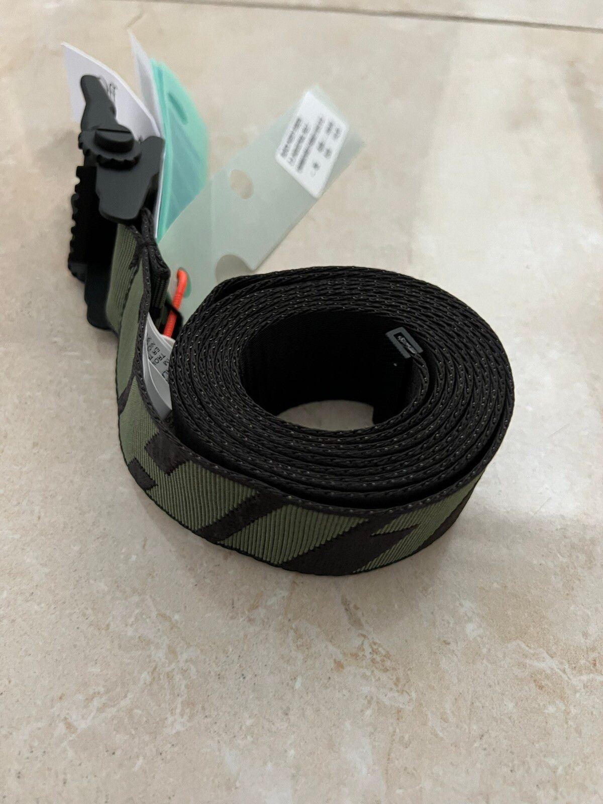 Pre-owned Off White X Virgil Abloh Newwithtags Deadstock Off-white Belt In Black