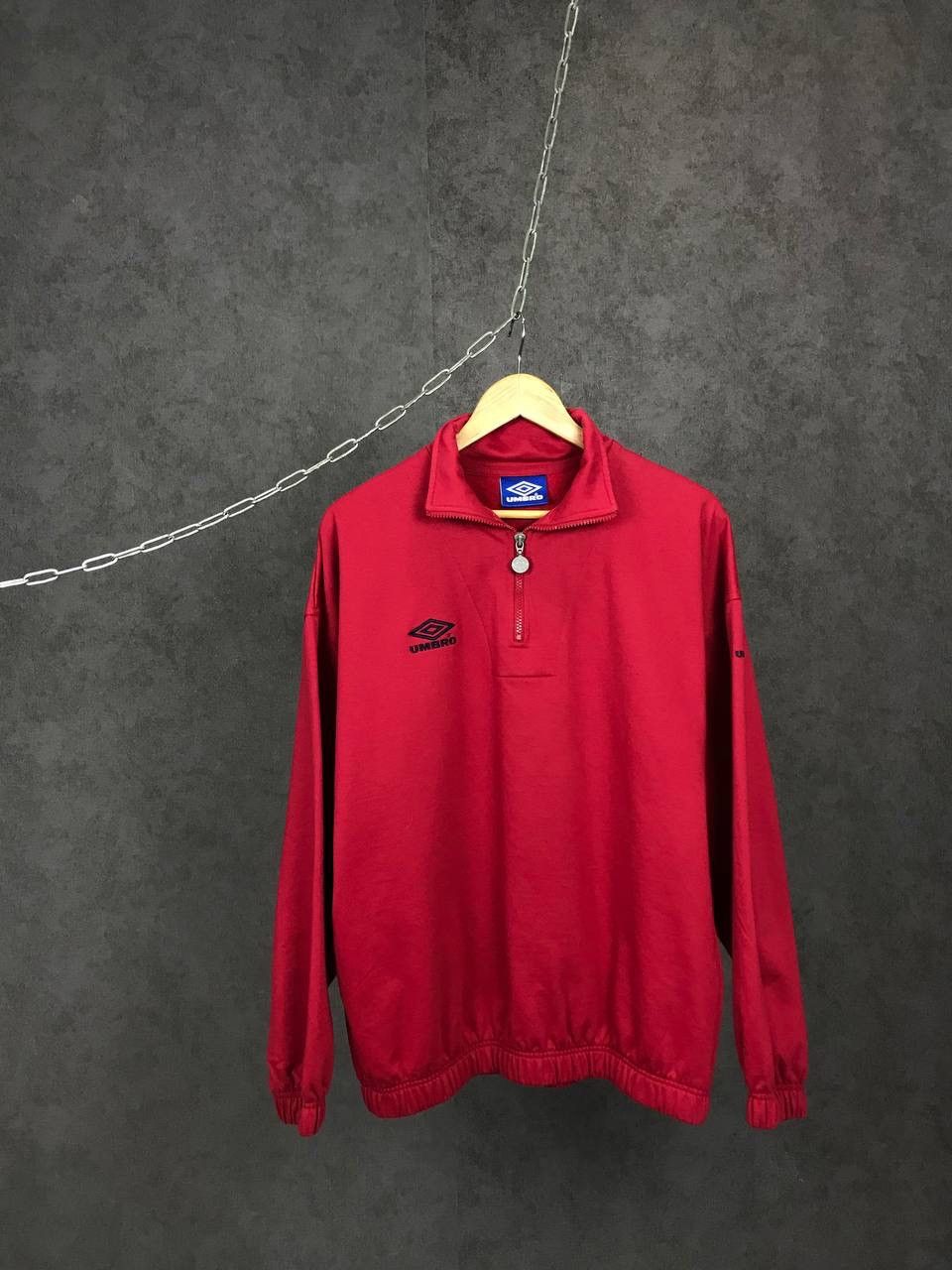 Umbro Umbro vintage sportwear 1/4 zip sweatshirt Size US L / EU 52-54 / 3 - 1 Thumbnail
