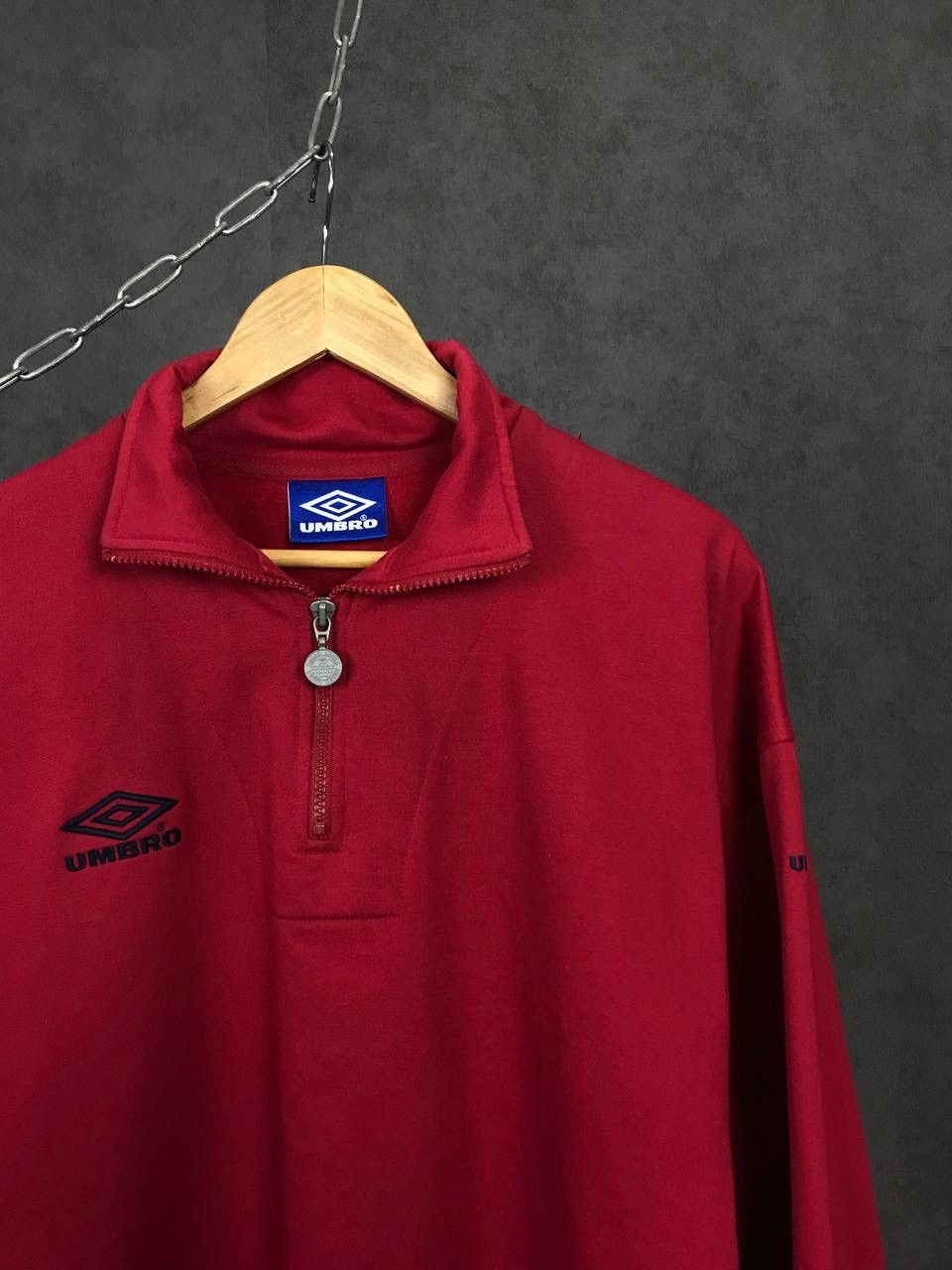 Umbro Umbro vintage sportwear 1/4 zip sweatshirt Size US L / EU 52-54 / 3 - 2 Thumbnail