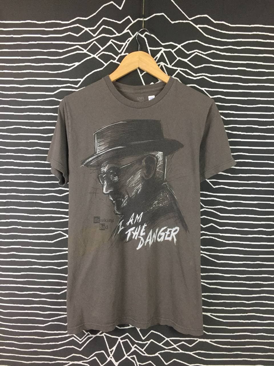 image of Art x Movie Breaking Bad I Am The Danger Tv Series Promo Tee in Grey, Men's (Size Medium)