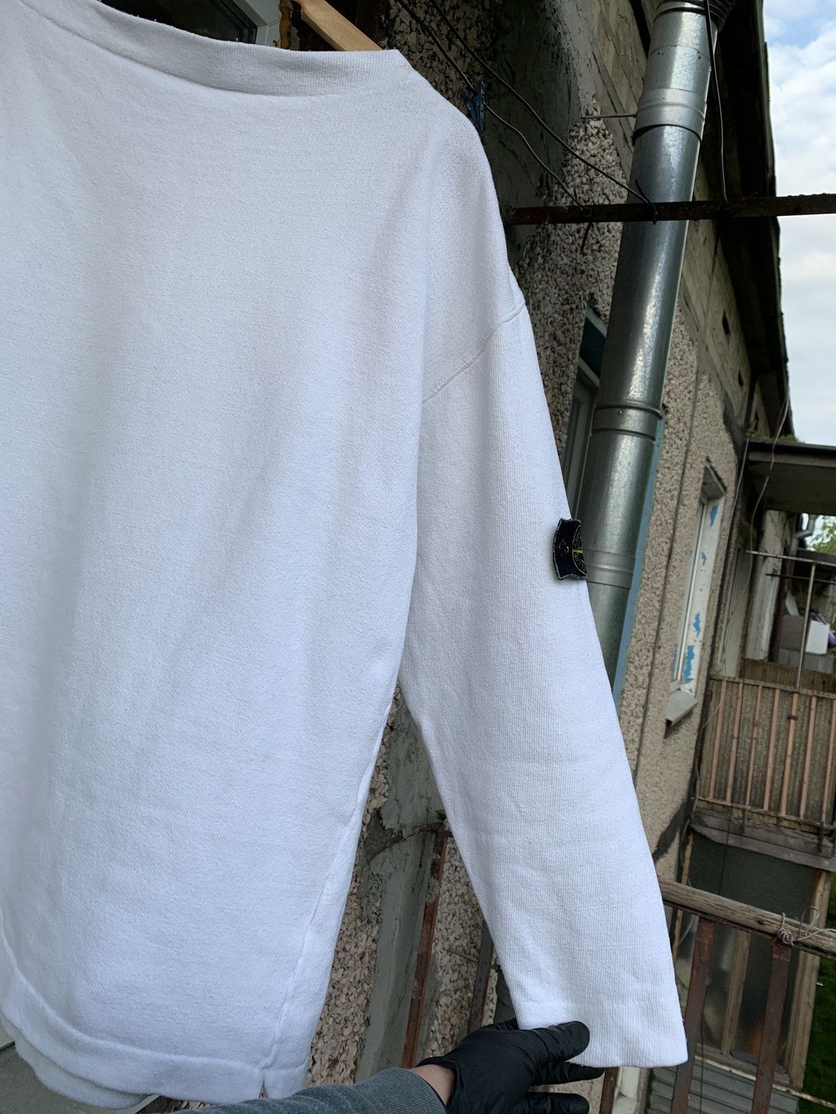 Stone Island 80s Vintage Stone Island Archive White Sweatshirt Size US L / EU 52-54 / 3 - 12 Thumbnail