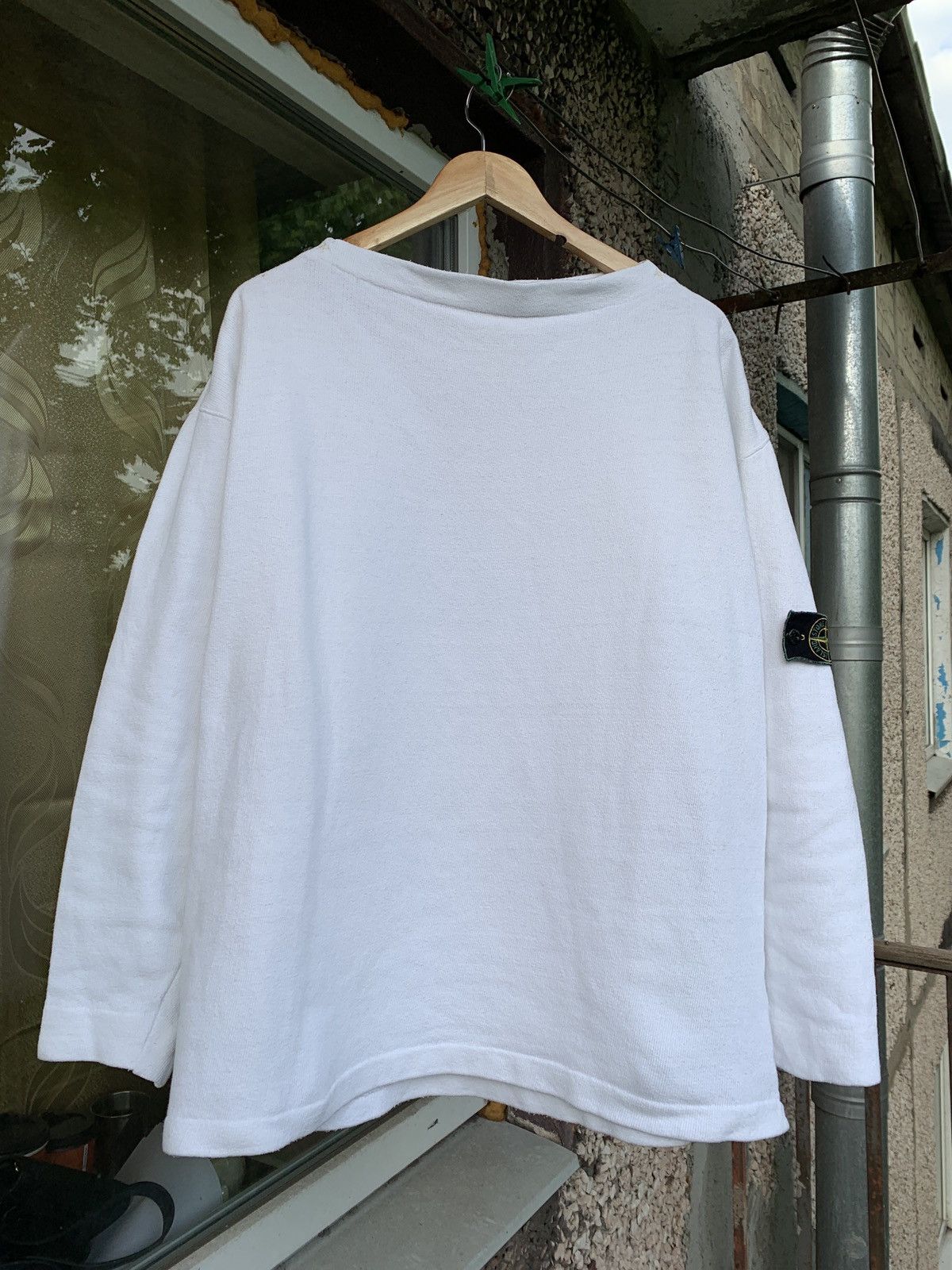 Stone Island 80s Vintage Stone Island Archive White Sweatshirt Size US L / EU 52-54 / 3 - 4 Thumbnail