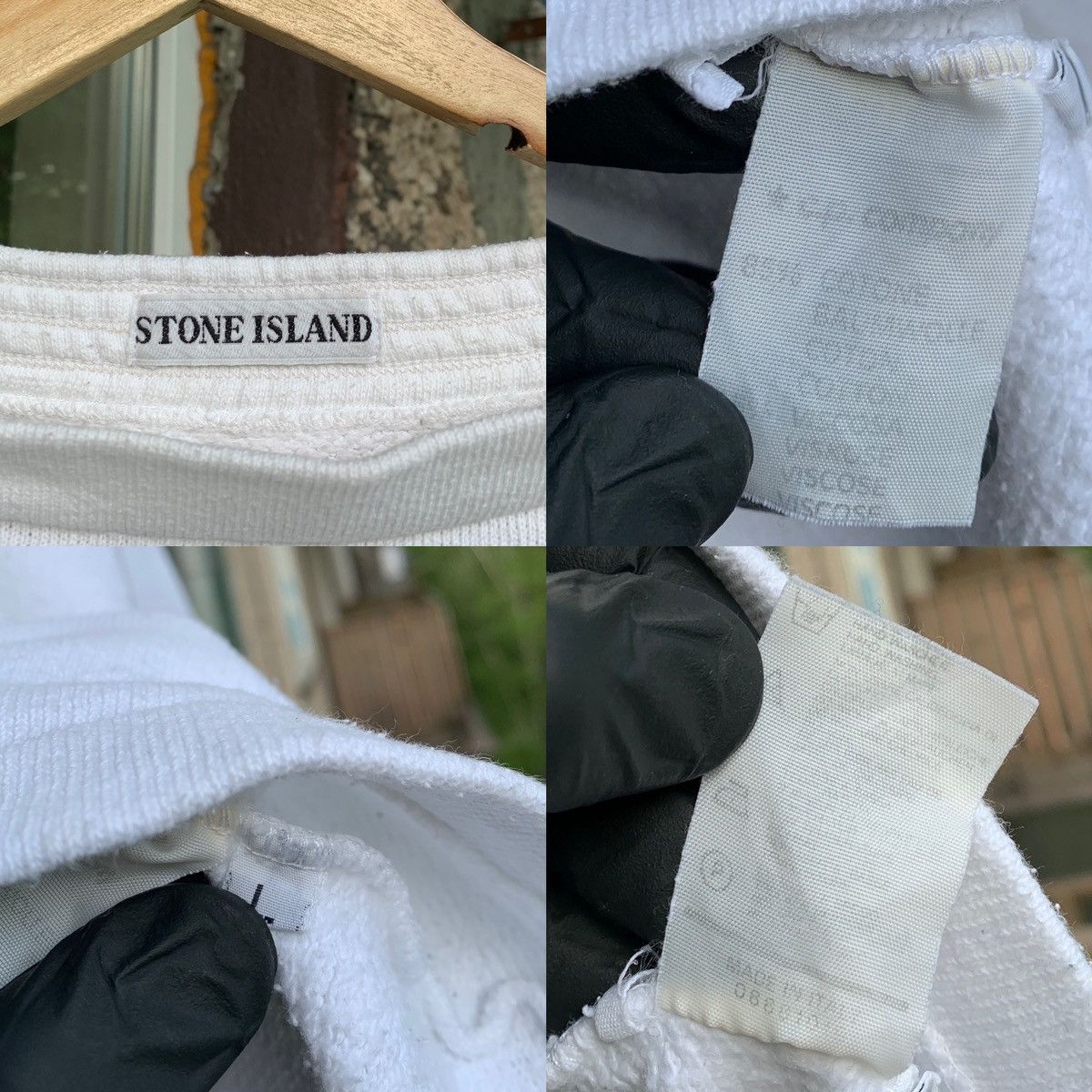 Stone Island 80s Vintage Stone Island Archive White Sweatshirt Size US L / EU 52-54 / 3 - 21 Thumbnail