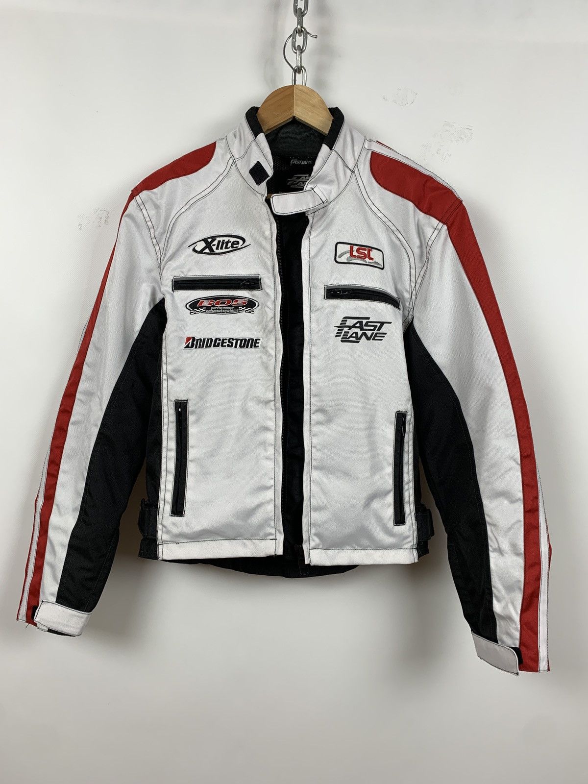 Vintage Vintage Bridgestone Fast Lane Motorcycle Racing Jacket Size US XS / EU 42 / 0 - 8 Thumbnail