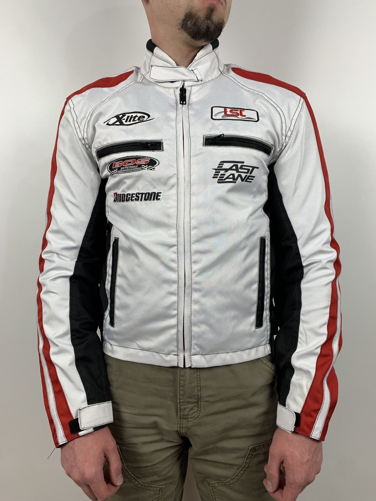 Vintage Vintage Bridgestone Fast Lane Motorcycle Racing Jacket Size US XS / EU 42 / 0 - 4 Thumbnail