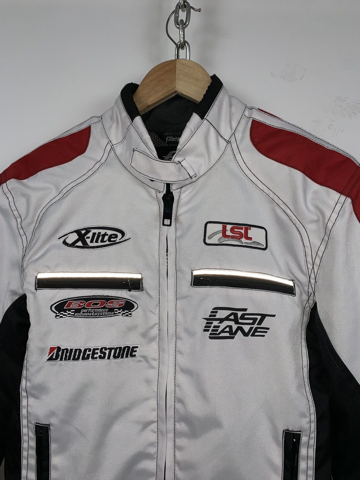 Vintage Vintage Bridgestone Fast Lane Motorcycle Racing Jacket Size US XS / EU 42 / 0 - 15 Thumbnail
