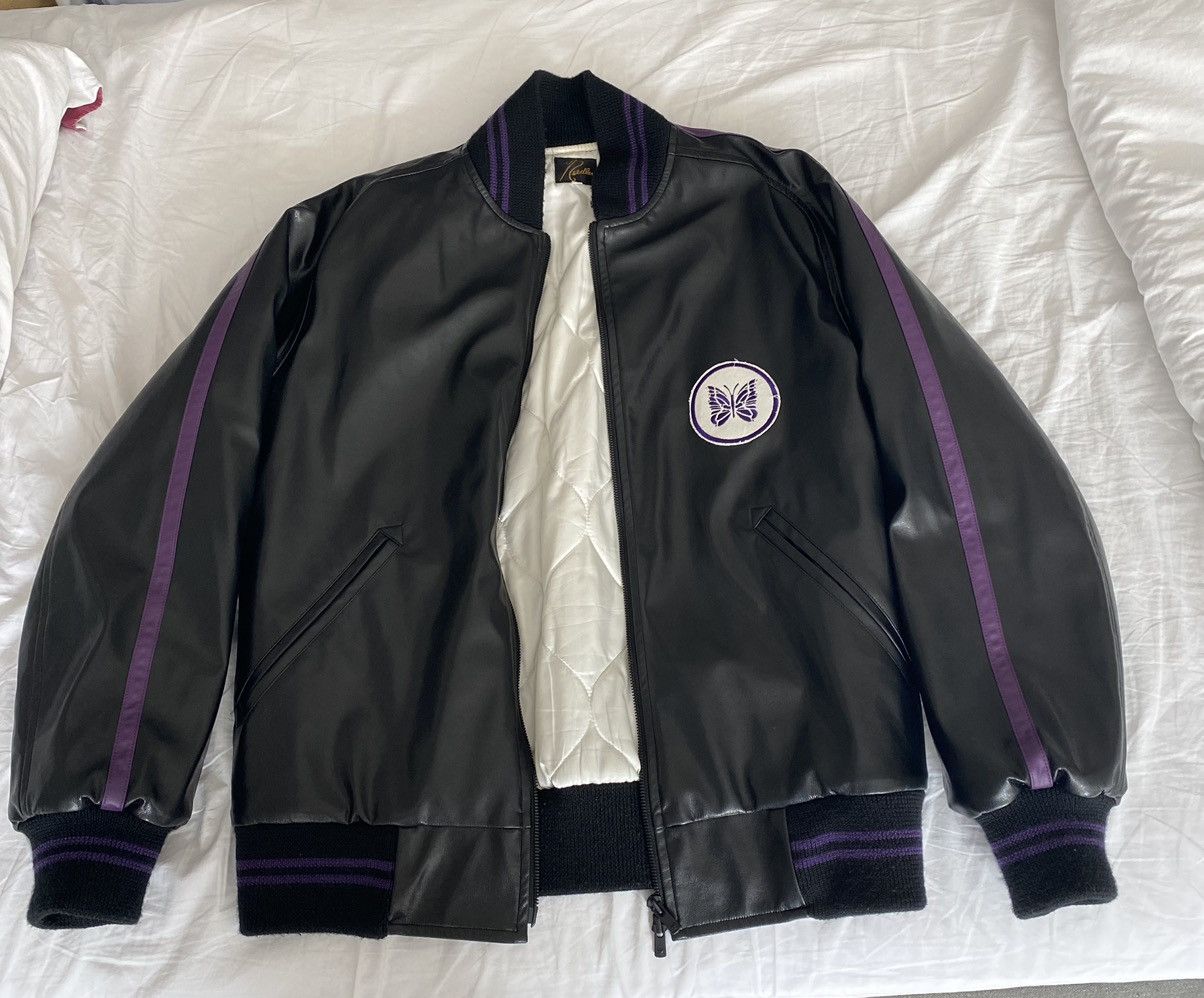 Needles leather jacket