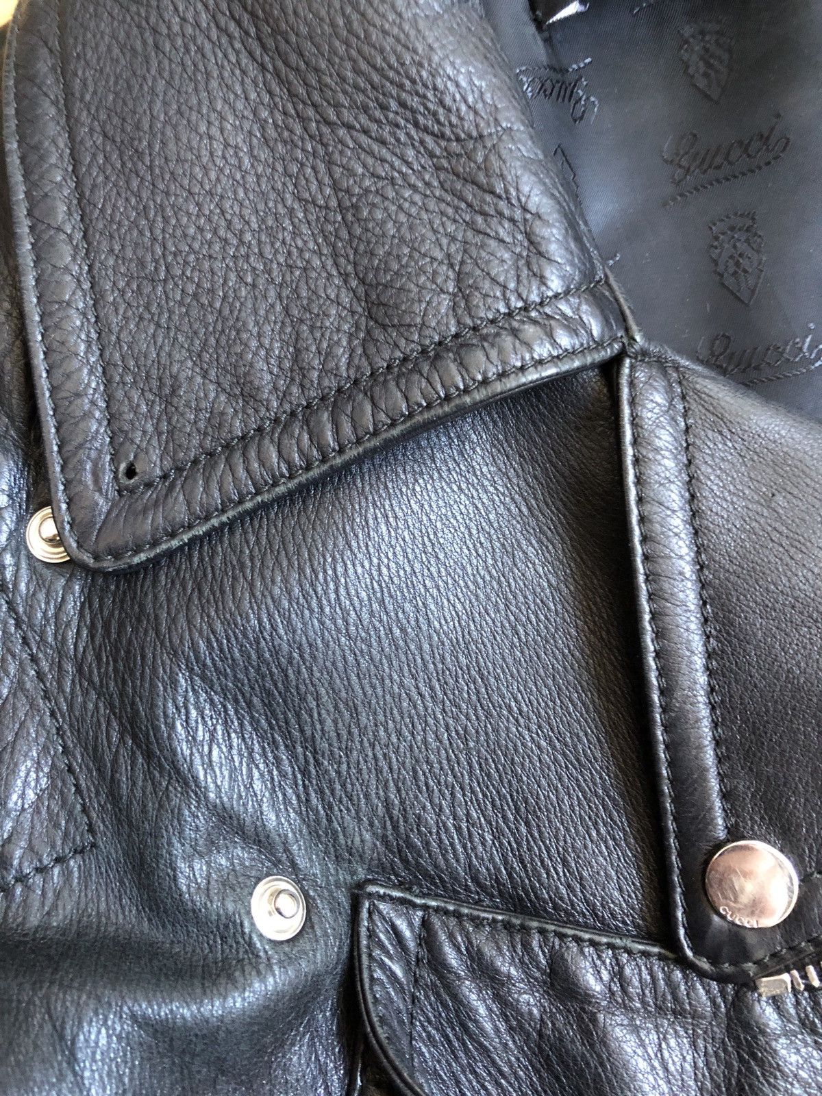 Gucci GUCCI Leather jacket Size US XS / EU 42 / 0 - 3 Thumbnail