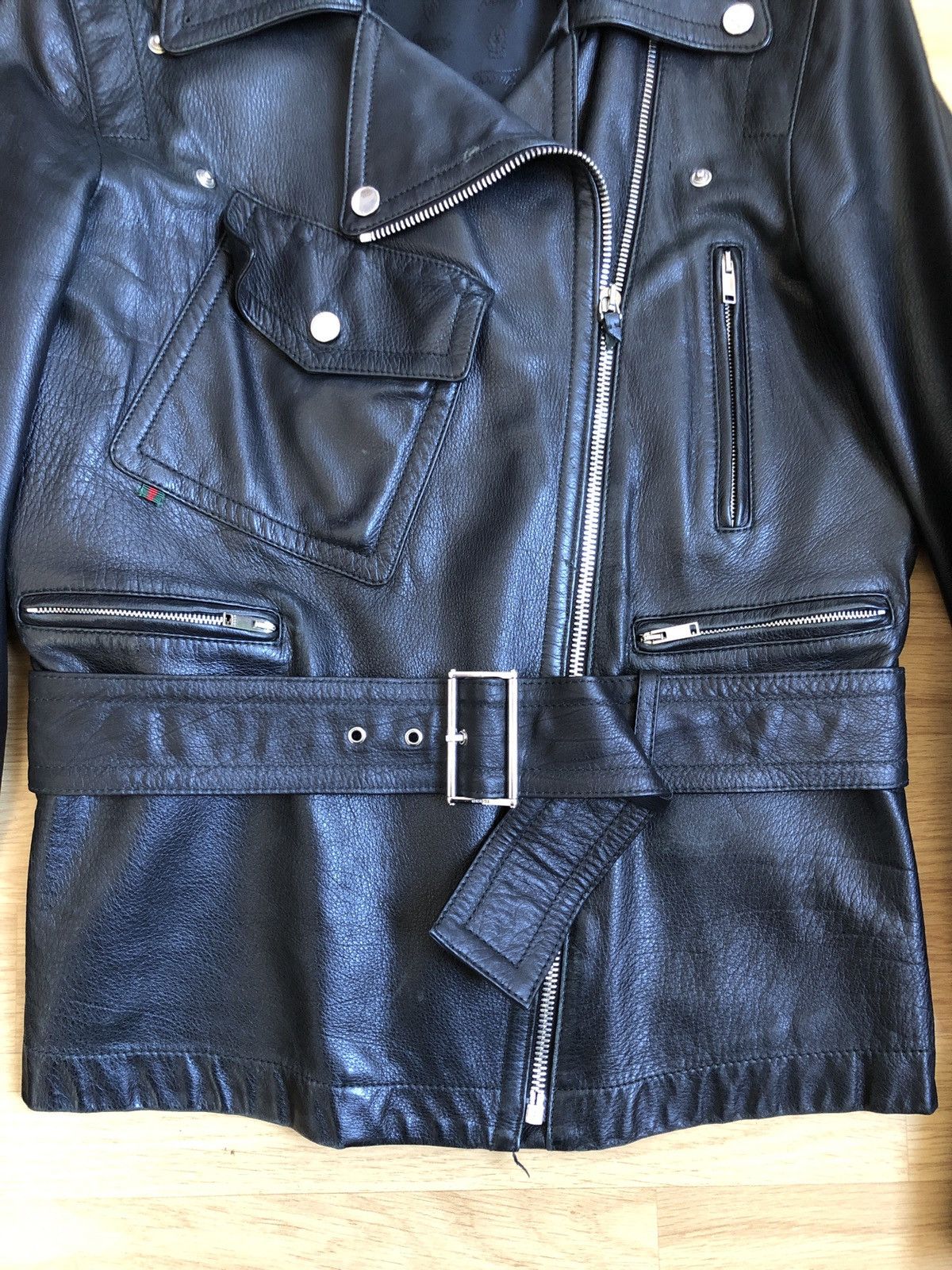 Gucci GUCCI Leather jacket Size US XS / EU 42 / 0 - 4 Thumbnail