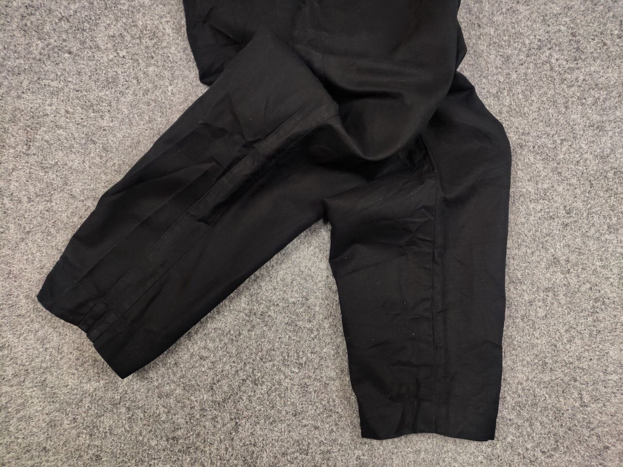 Mr P. Mr P. Porter Designer Black Cropped Mens Lined Cotton Pants Size US 34 / EU 50 - 5 Thumbnail