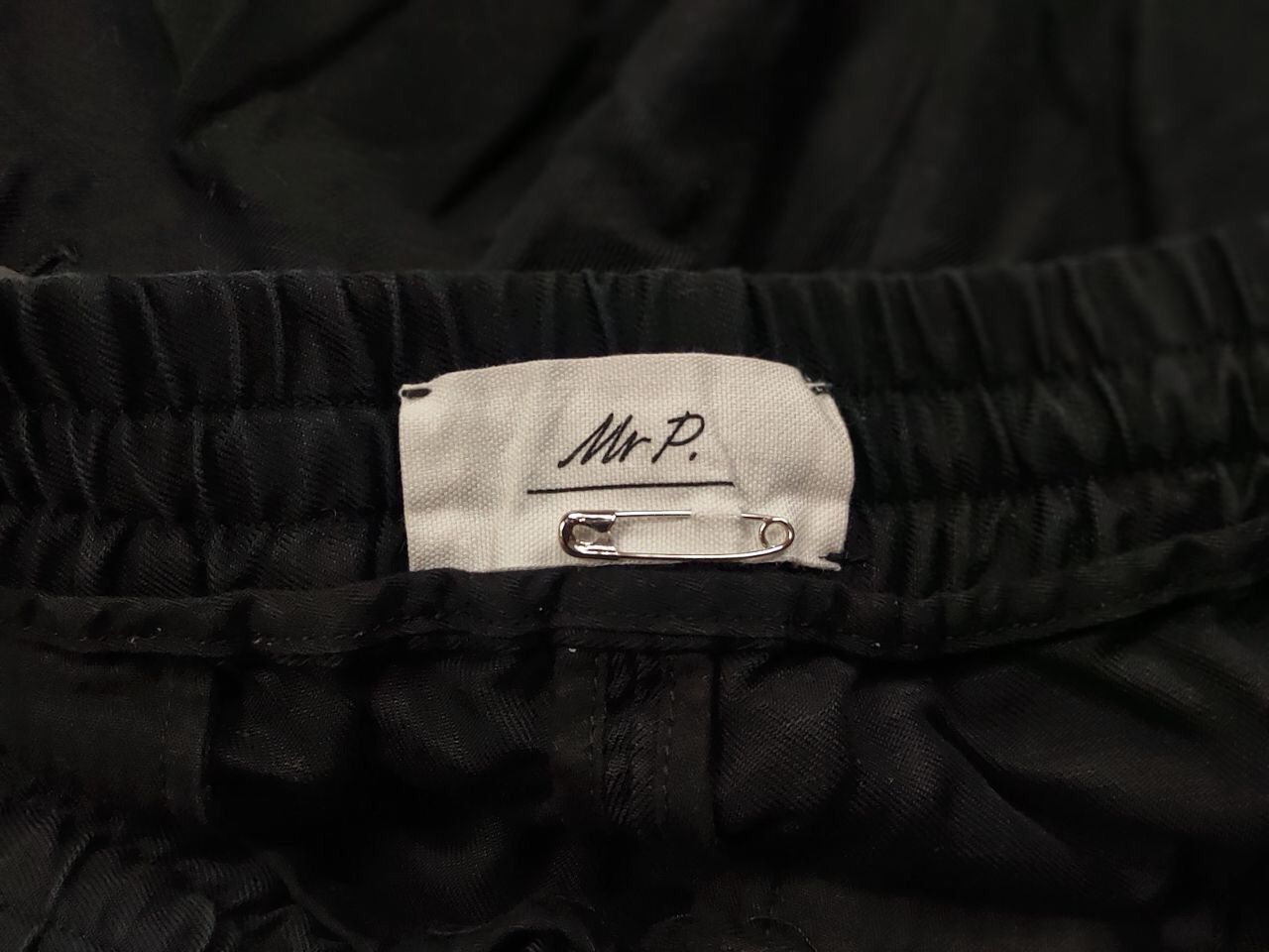 Mr P. Mr P. Porter Designer Black Cropped Mens Lined Cotton Pants Size US 34 / EU 50 - 12 Thumbnail