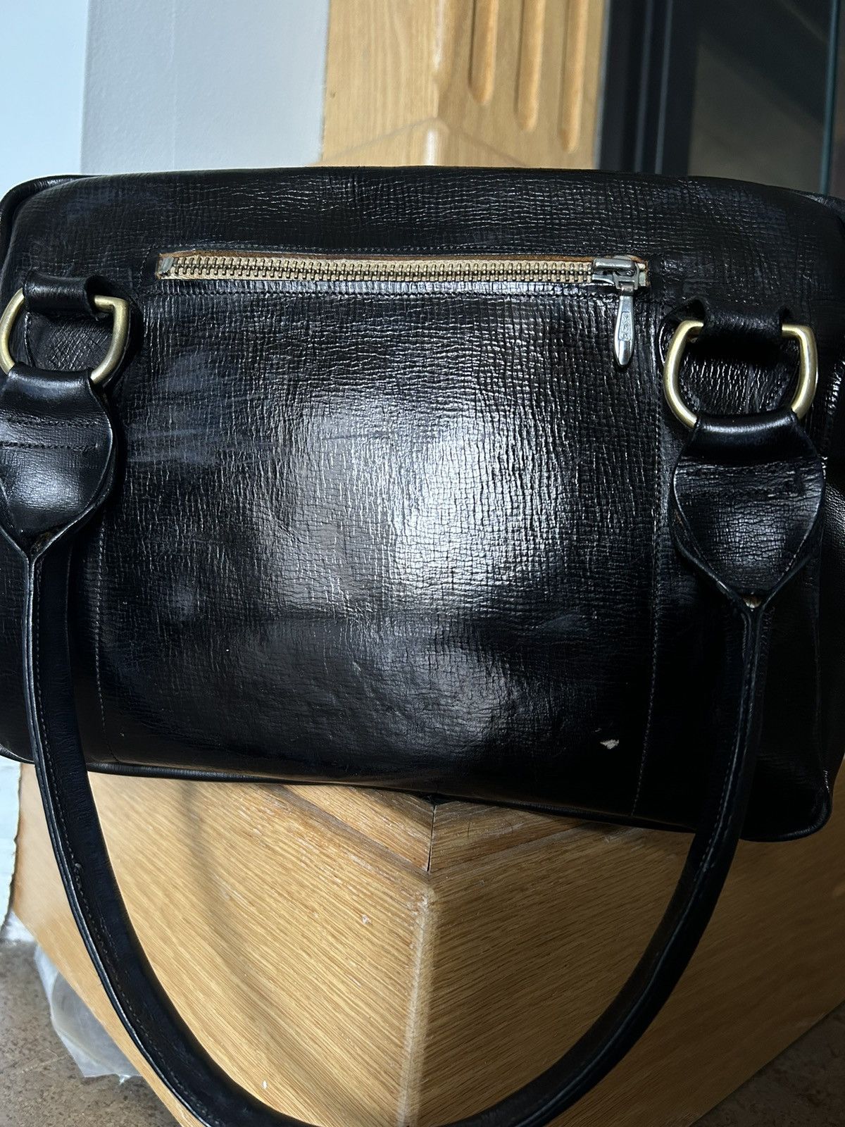 小物 Paul Harnden Change Purse Black Leather handbag Paul Harnden Shoemakers Brown in Leather