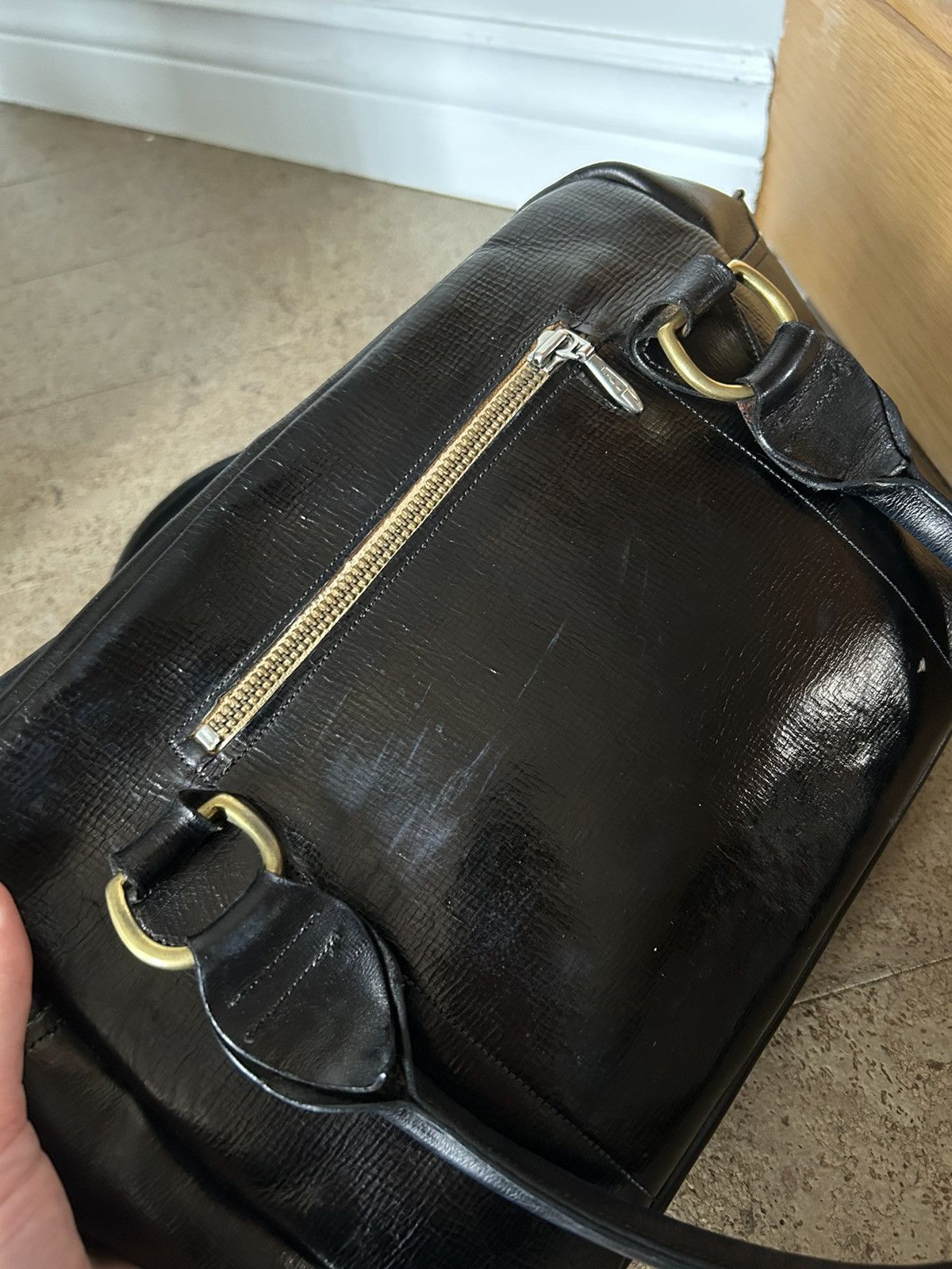 Paul Harnden Shoemakers Paul Harnden distressed leather bag