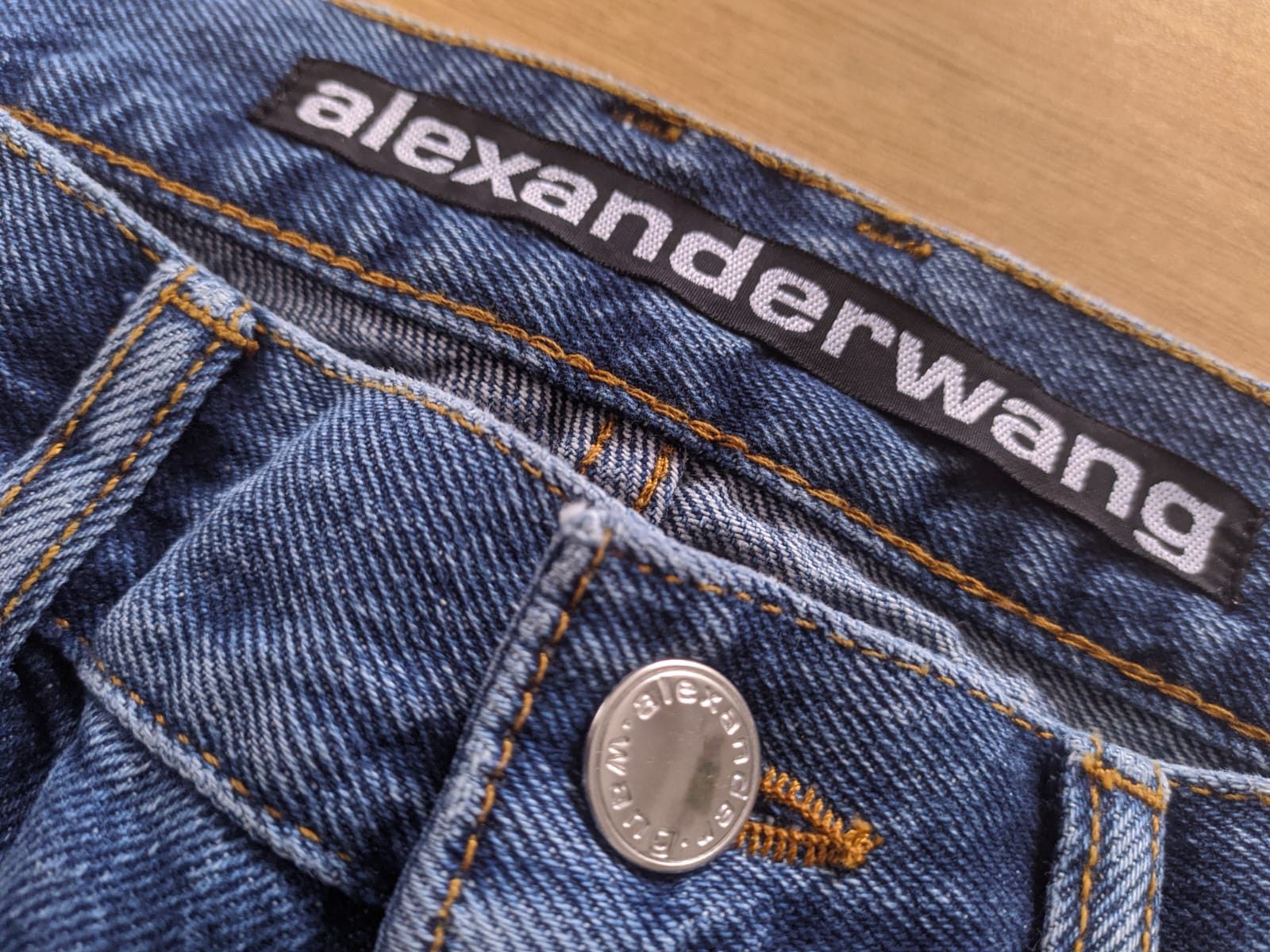 image of Alexander Wang Original Denim Pants Size:30 in Bleu Navy, Men's