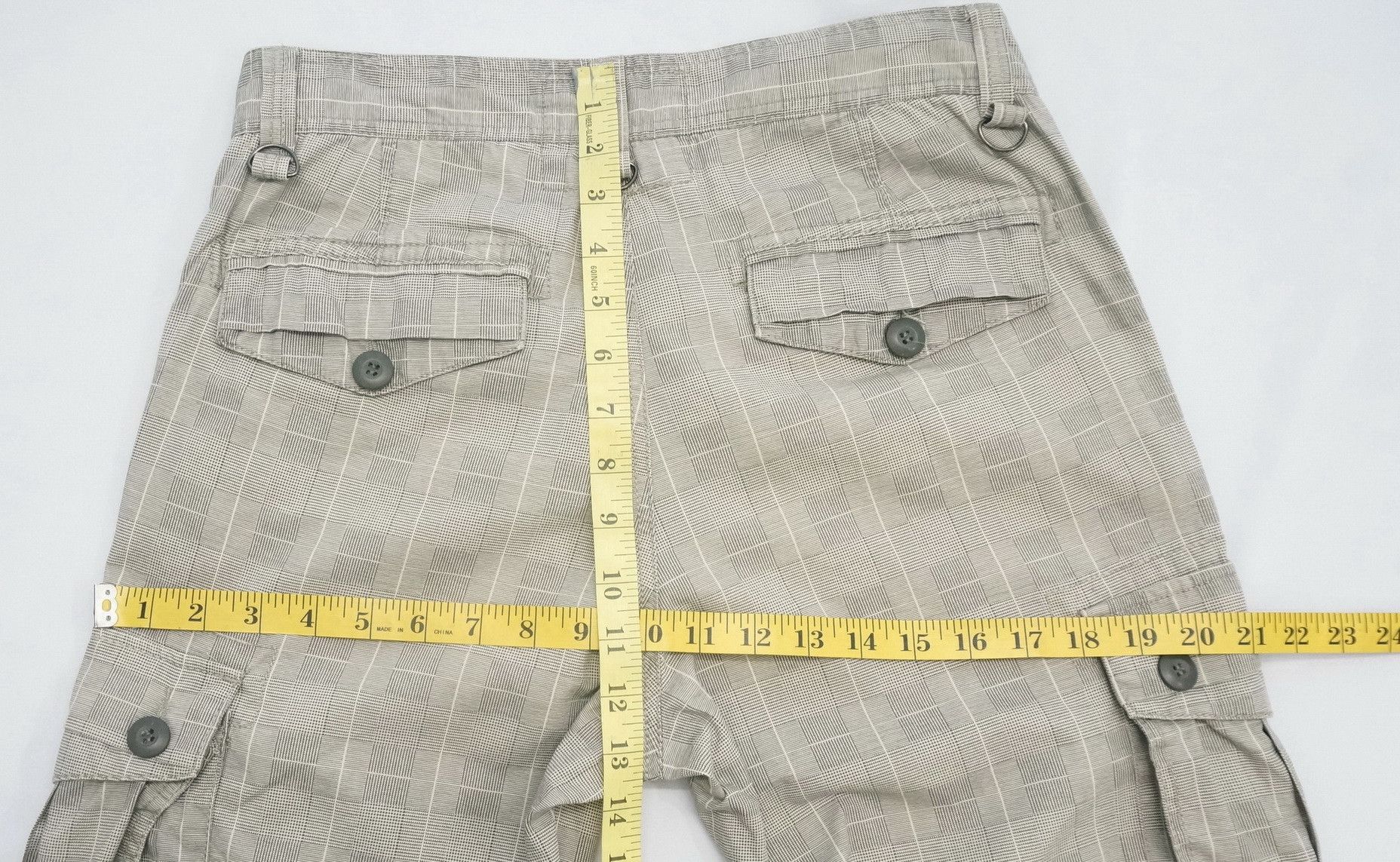 Japanese Brand Japan FREEGATE Tactical Glen Plaid Cargo Roll Up Pants Size US 29 - 15 Thumbnail