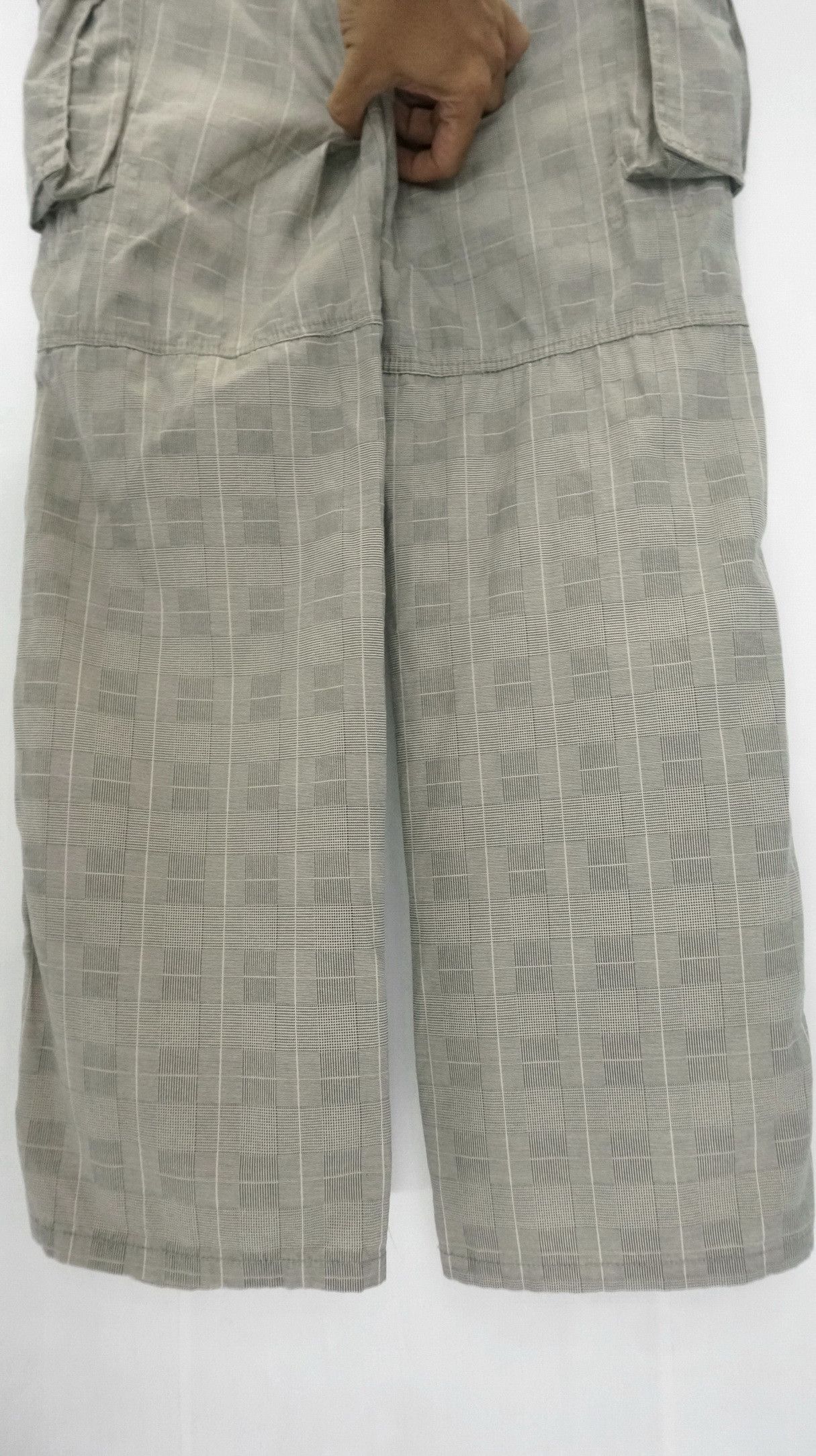 Japanese Brand Japan FREEGATE Tactical Glen Plaid Cargo Roll Up Pants Size US 29 - 7 Thumbnail