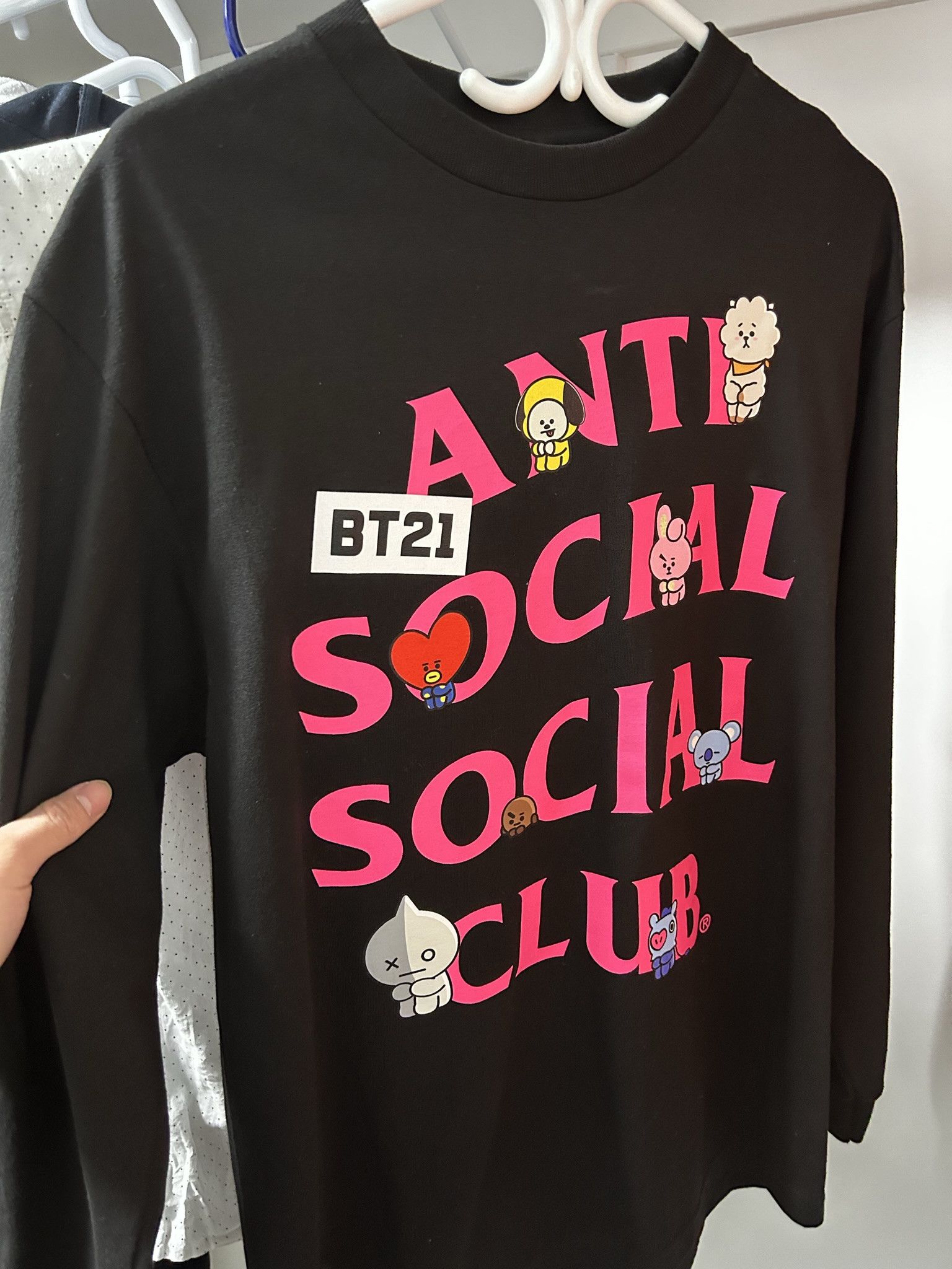 Anti social social club bt21 shirt clearance