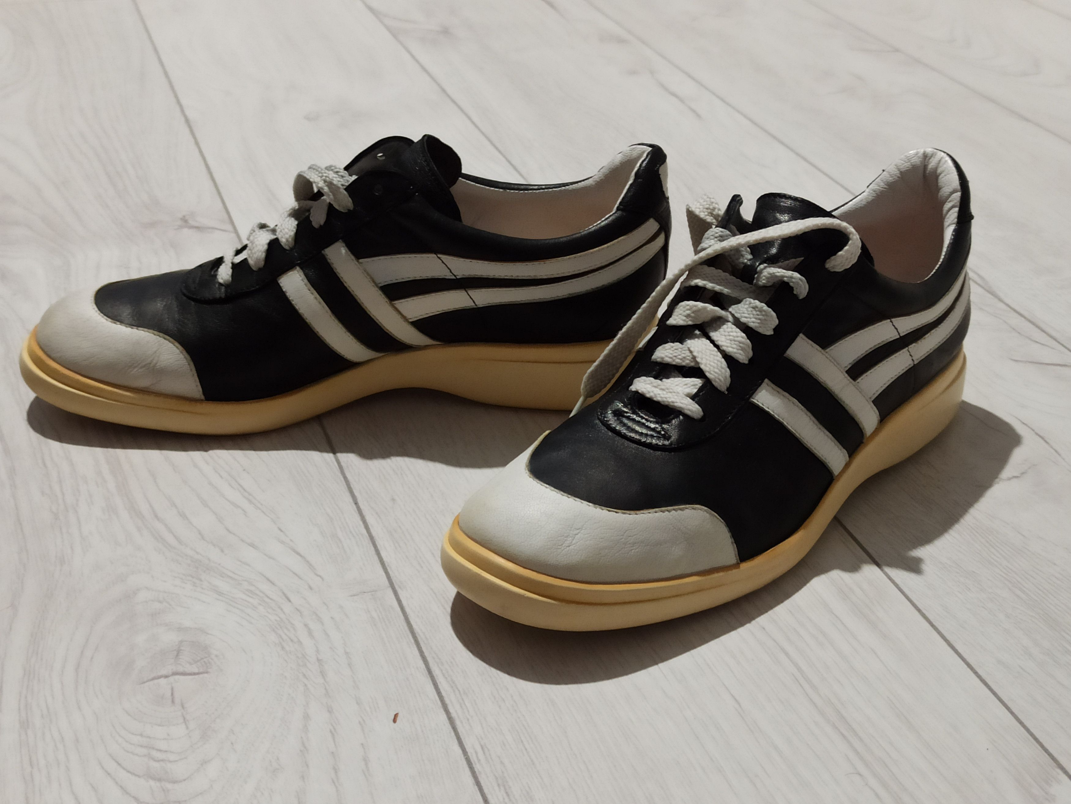 Sonia Rykiel × Vintage Sonia Rykiel leather sneakers Size US 7.5 / IT 37.5 - 8 Thumbnail