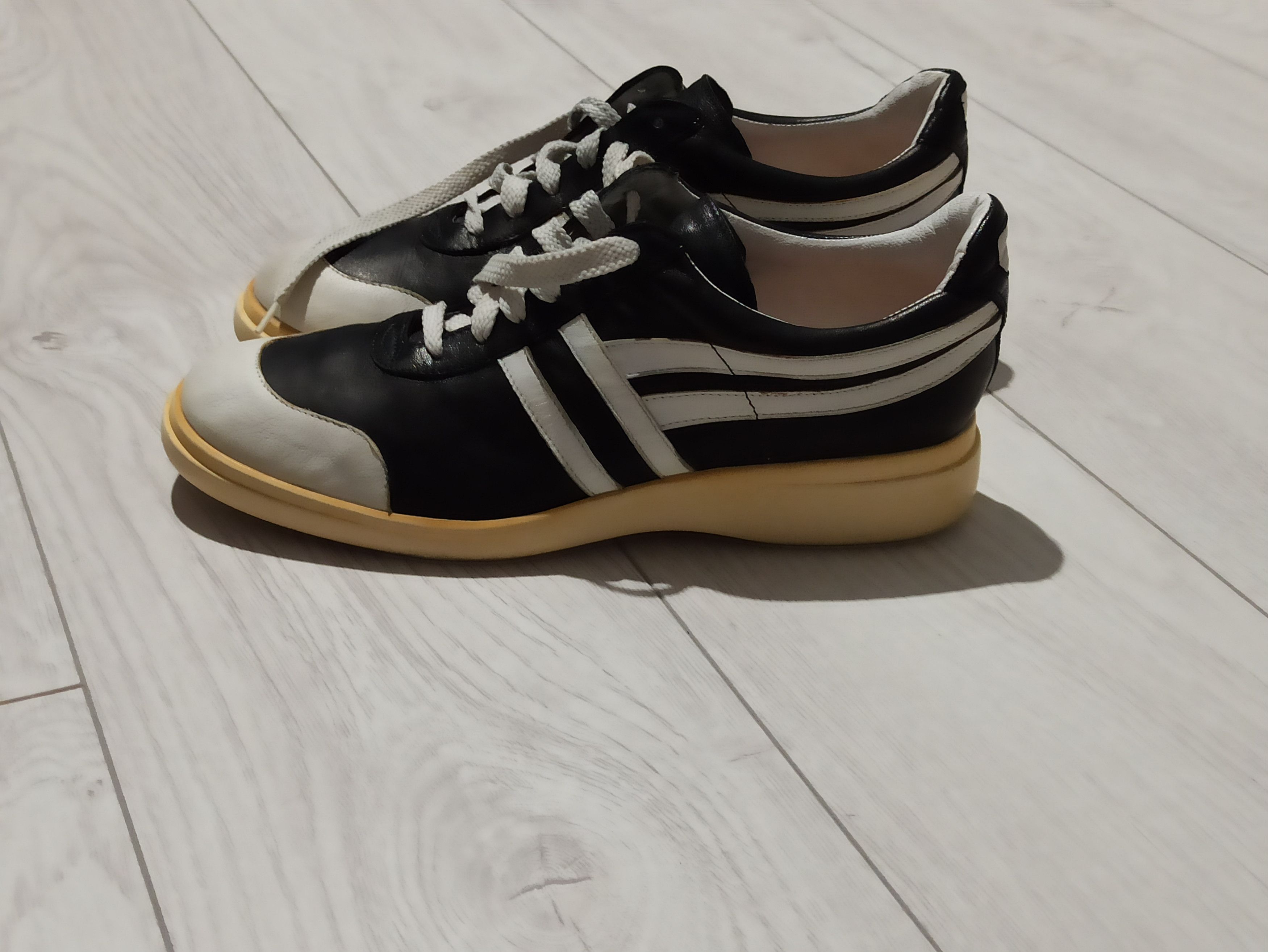 Sonia Rykiel × Vintage Sonia Rykiel leather sneakers Size US 7.5 / IT 37.5 - 7 Thumbnail