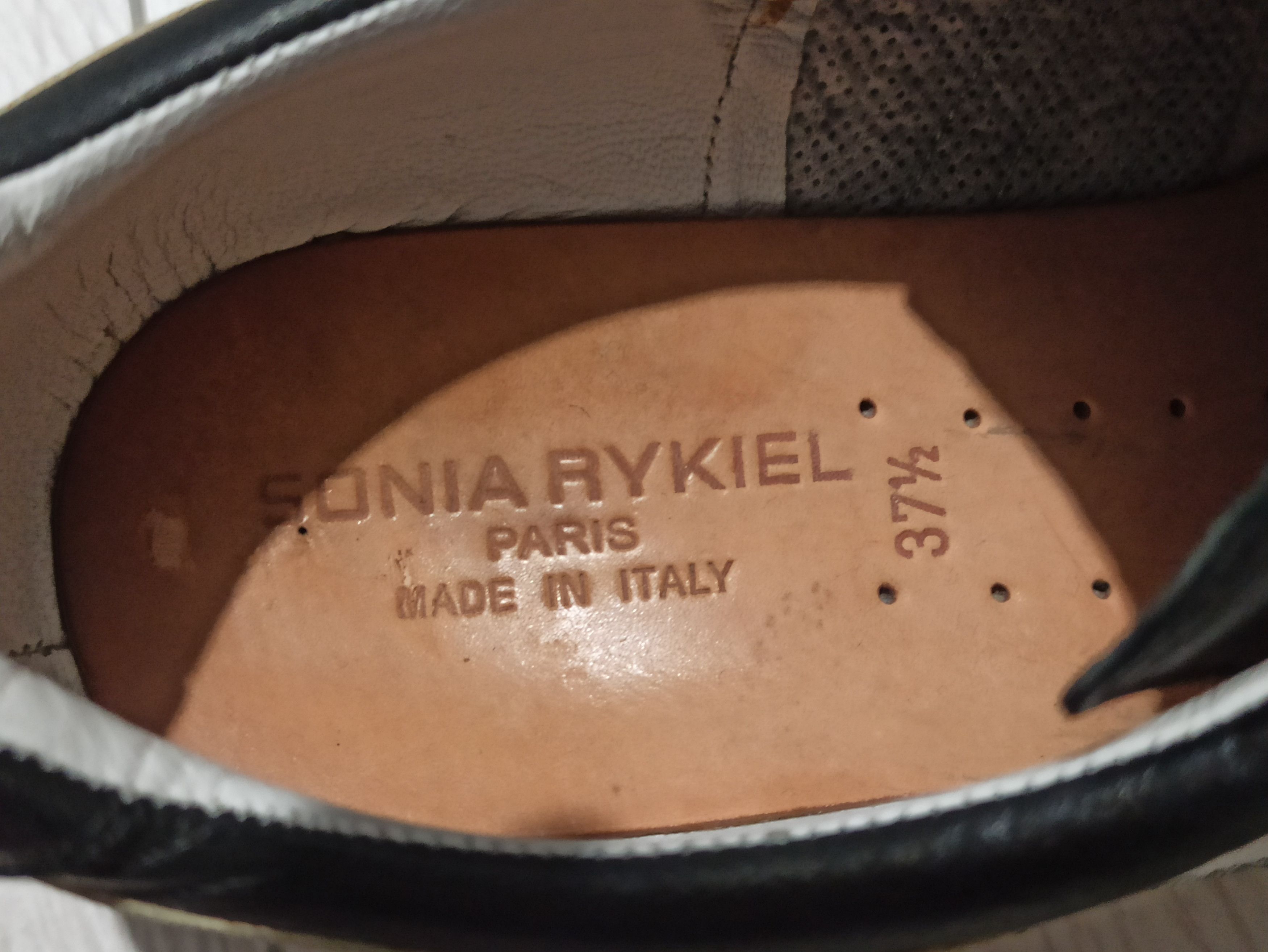 Sonia Rykiel × Vintage Sonia Rykiel leather sneakers Size US 7.5 / IT 37.5 - 3 Thumbnail