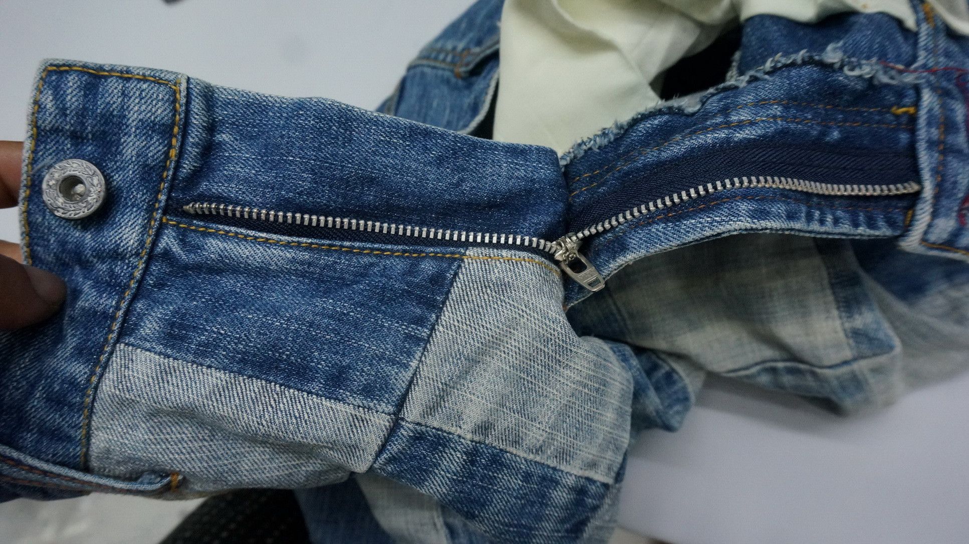 Japanese Brand VtgRare🔥🔥 Japan HIROMICHI NAKANO Patchwork Jeans Size US 31 - 19 Thumbnail