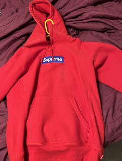 Kaufe Supreme Box Logo Hoodie Burgundy