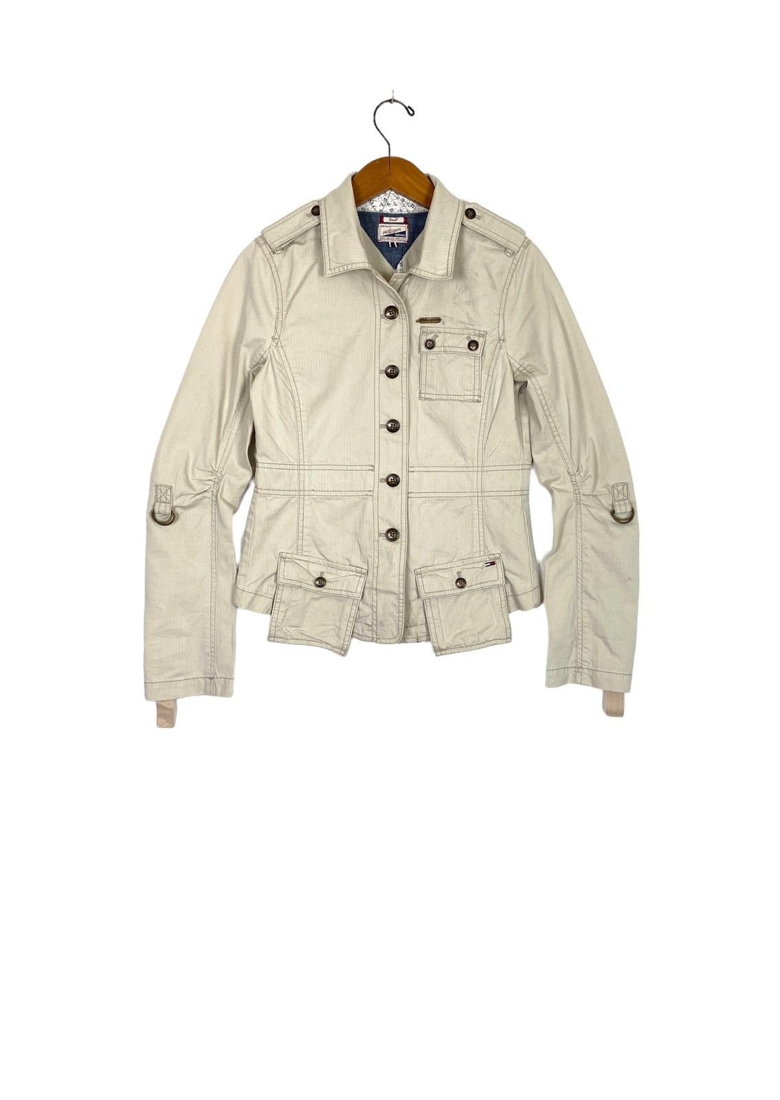 Tommy Hilfiger Rare‼️ Tommy Hilfiger Denim Utility Military Bondage Design Size S / US 4 / IT 40 - 1 Thumbnail