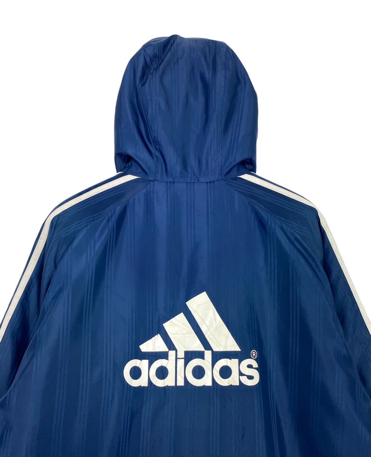 Adidas Rare‼️ Adidas Hoodie Parka Big Logo Stripe Size US L / EU 52-54 / 3 - 5 Thumbnail