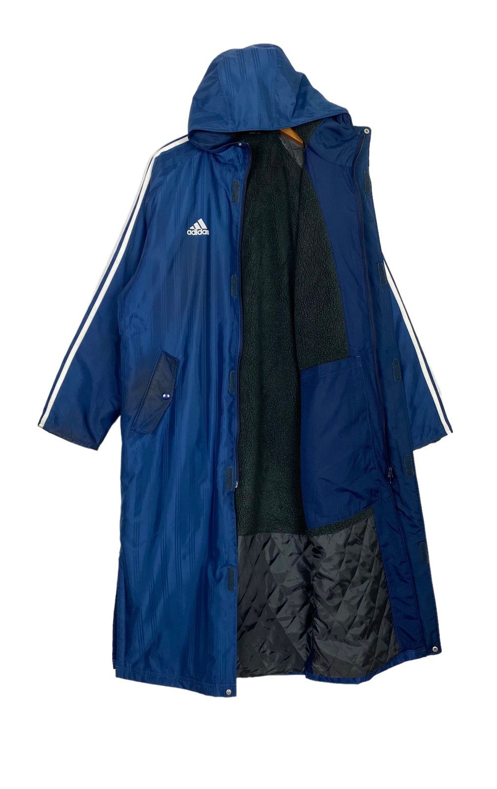 Adidas Rare‼️ Adidas Hoodie Parka Big Logo Stripe Size US L / EU 52-54 / 3 - 2 Thumbnail